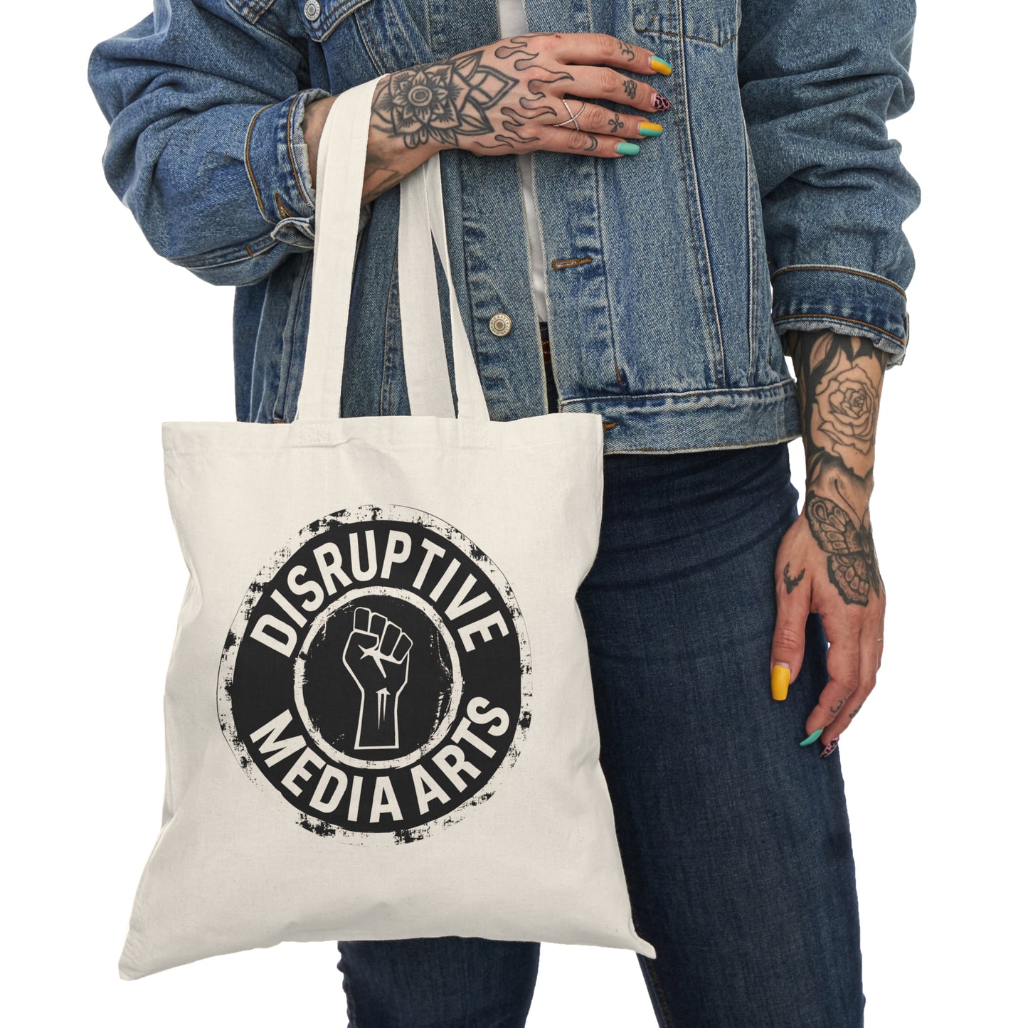 Natural Tote Bag “Shadow Banned” Tote – Signal Gear™ Utility Carrier