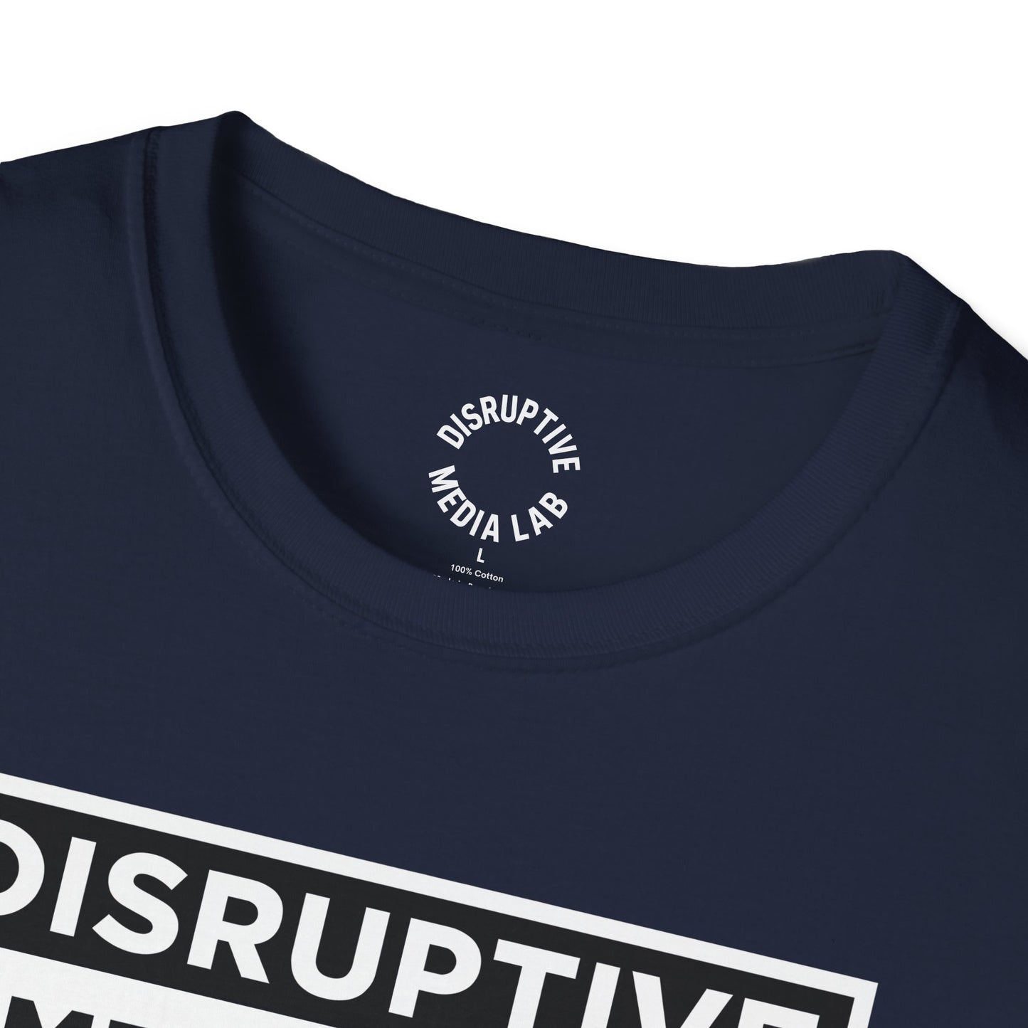 T-Shirt Disruptive Media Arts™ Logo Tee – Signal Gear™ Core Uniform [Front + Back Print] Softstyle Tee, Unisex