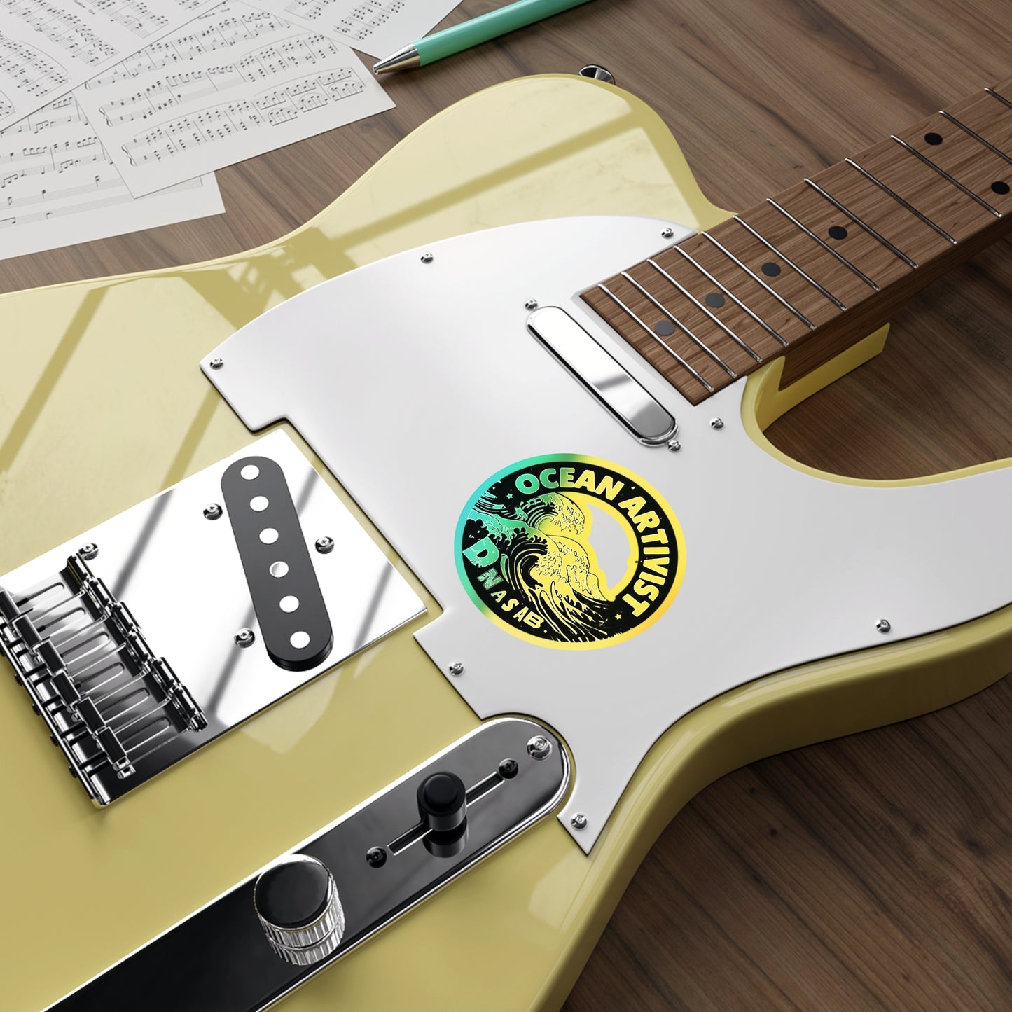 Ocean Artivist, Holographic Stickers for Surf, Skate, Gear [dNASAb] Ocean Artivist Sticker