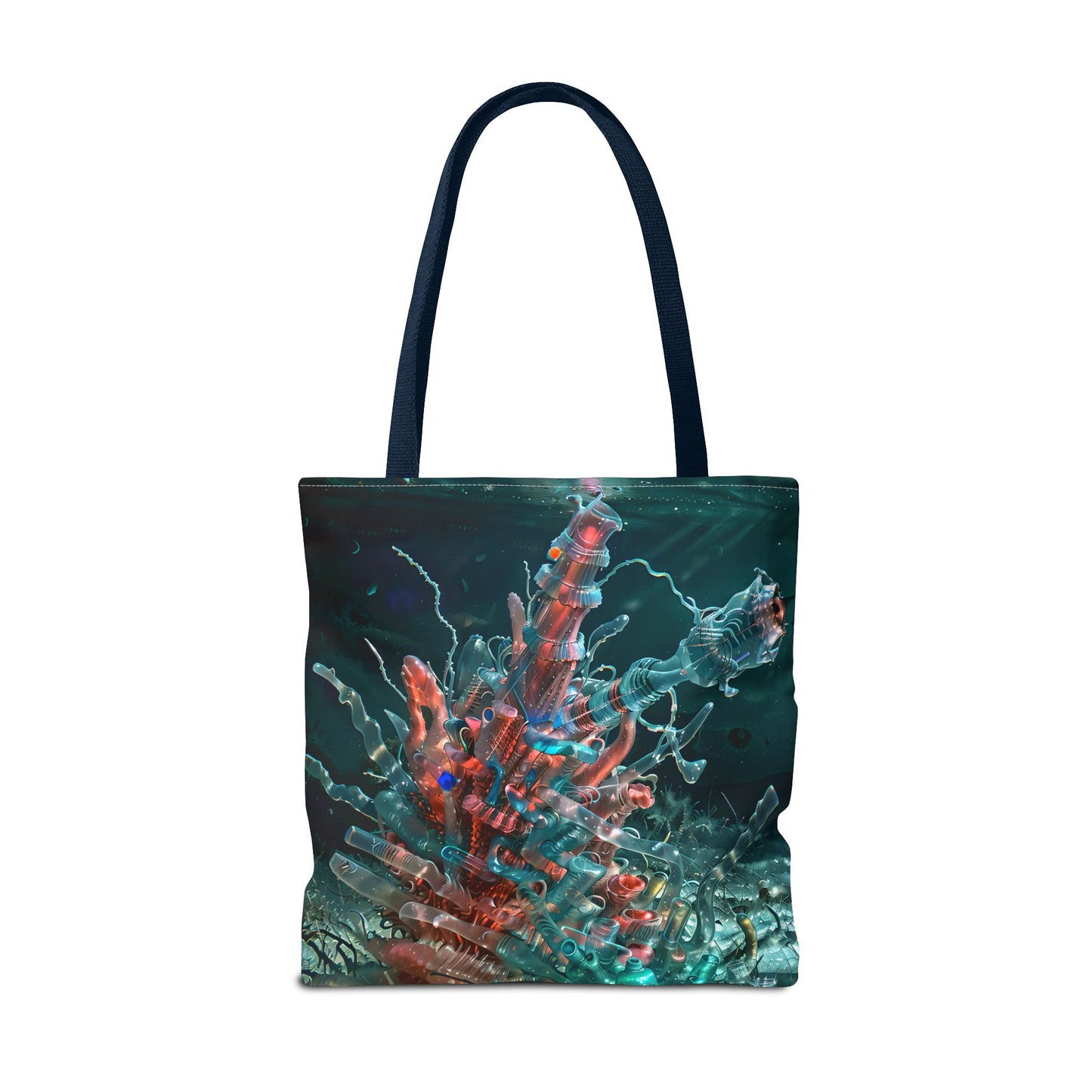 Vibrant Coral Reef Tote Bag, AOP, Beach Bag, Eco-Friendly, Gift for Ocean Lovers, Everyday Use, Art-Inspired