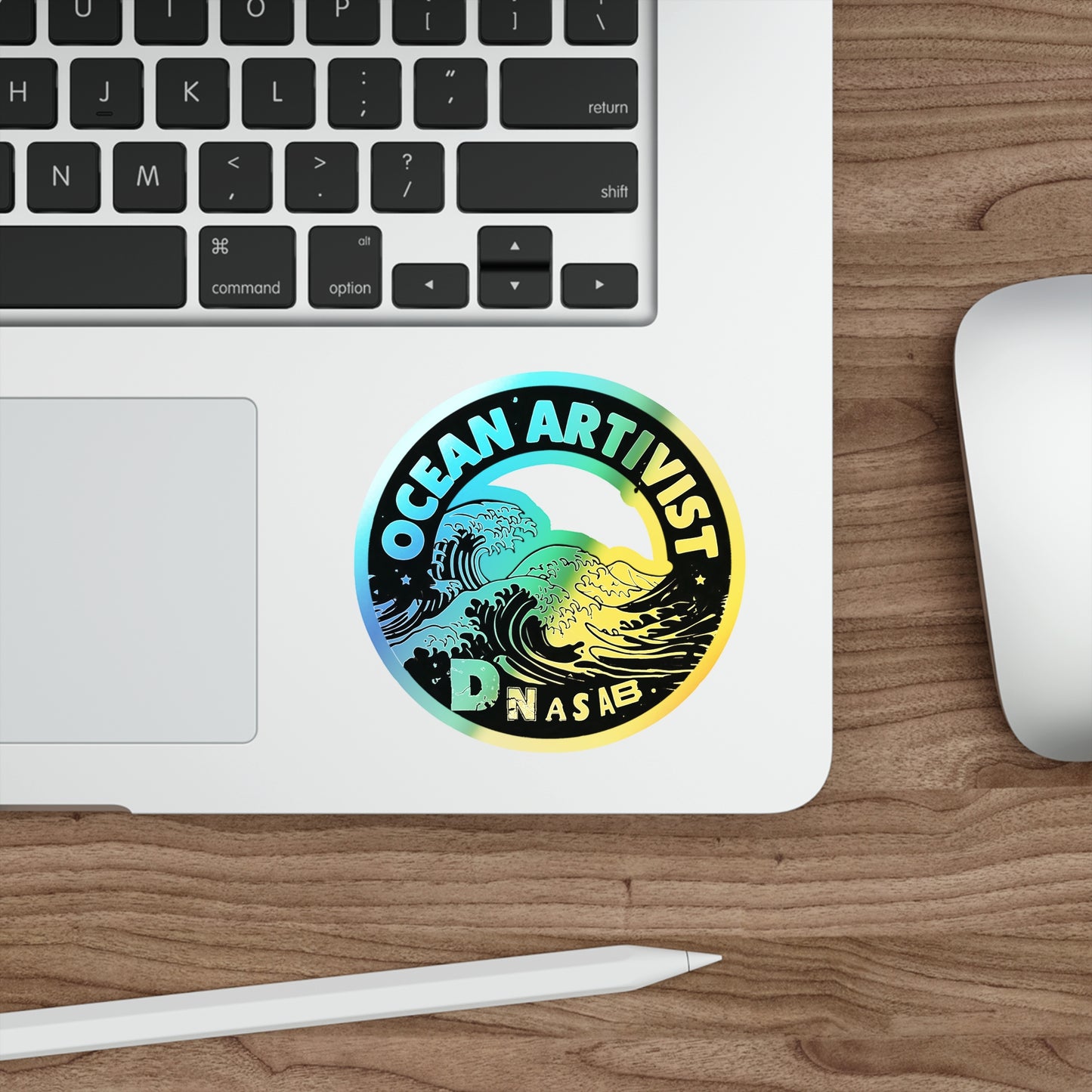 Ocean Artivist, Holographic Stickers for Surf, Skate, Gear [dNASAb] Ocean Artivist Sticker