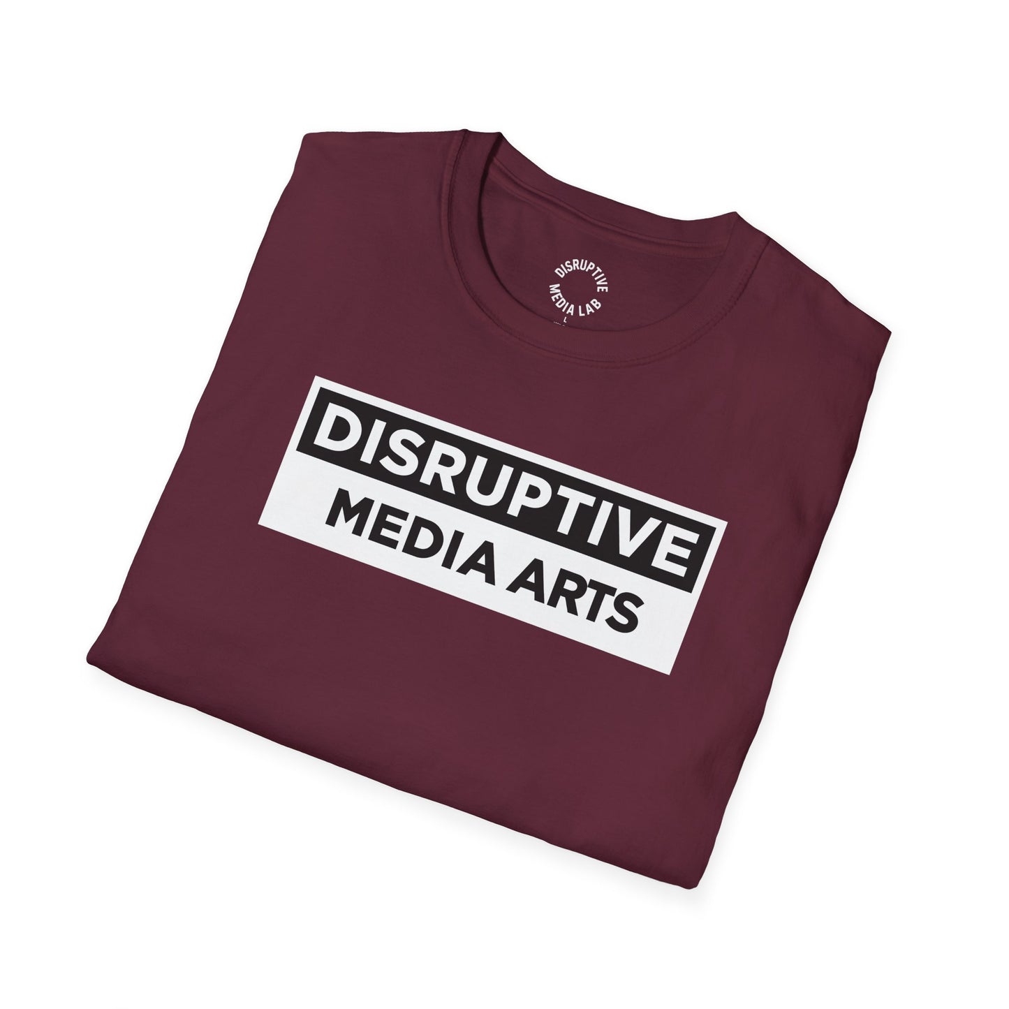 T-Shirt Disruptive Media Arts™ Logo Tee – Signal Gear™ Core Uniform [Front + Back Print] Softstyle Tee, Unisex