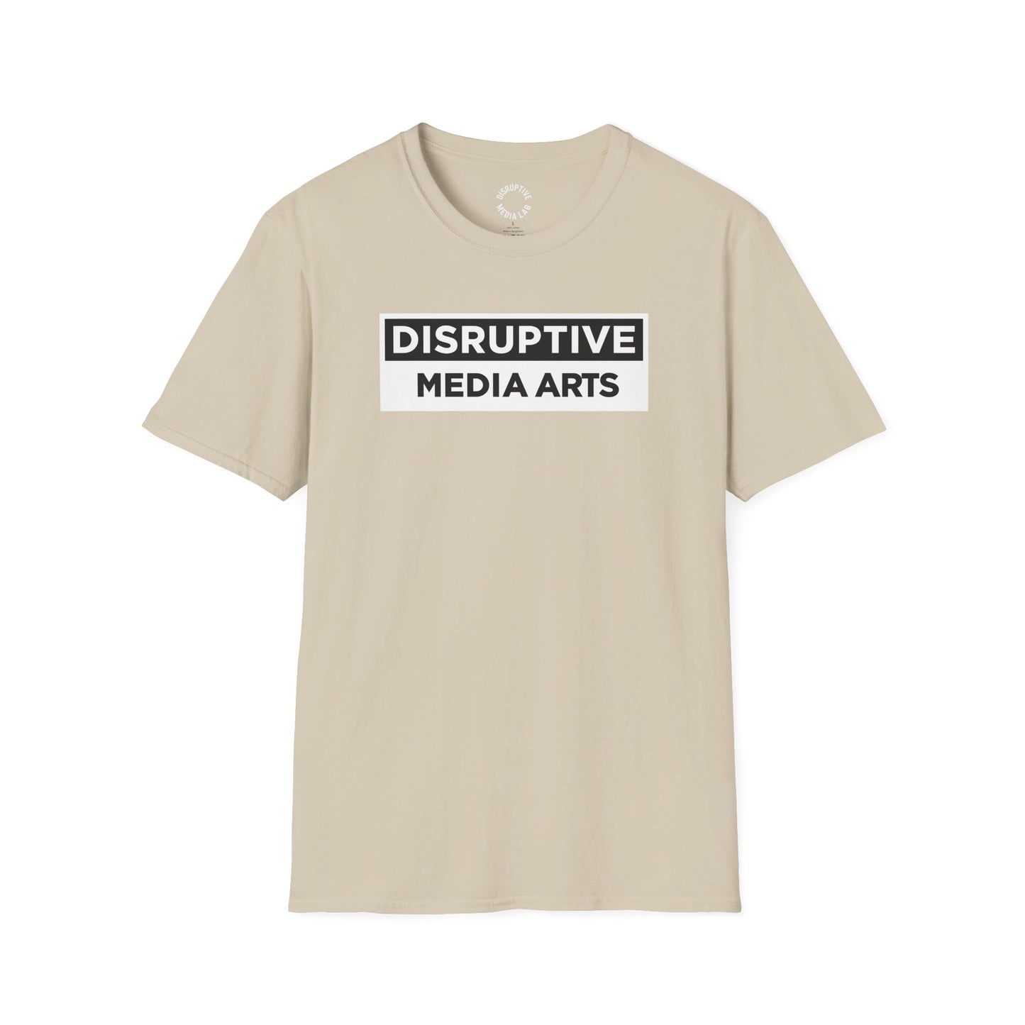T-Shirt Disruptive Media Arts™ Logo Tee – Signal Gear™ Core Uniform [Front + Back Print] Softstyle Tee, Unisex