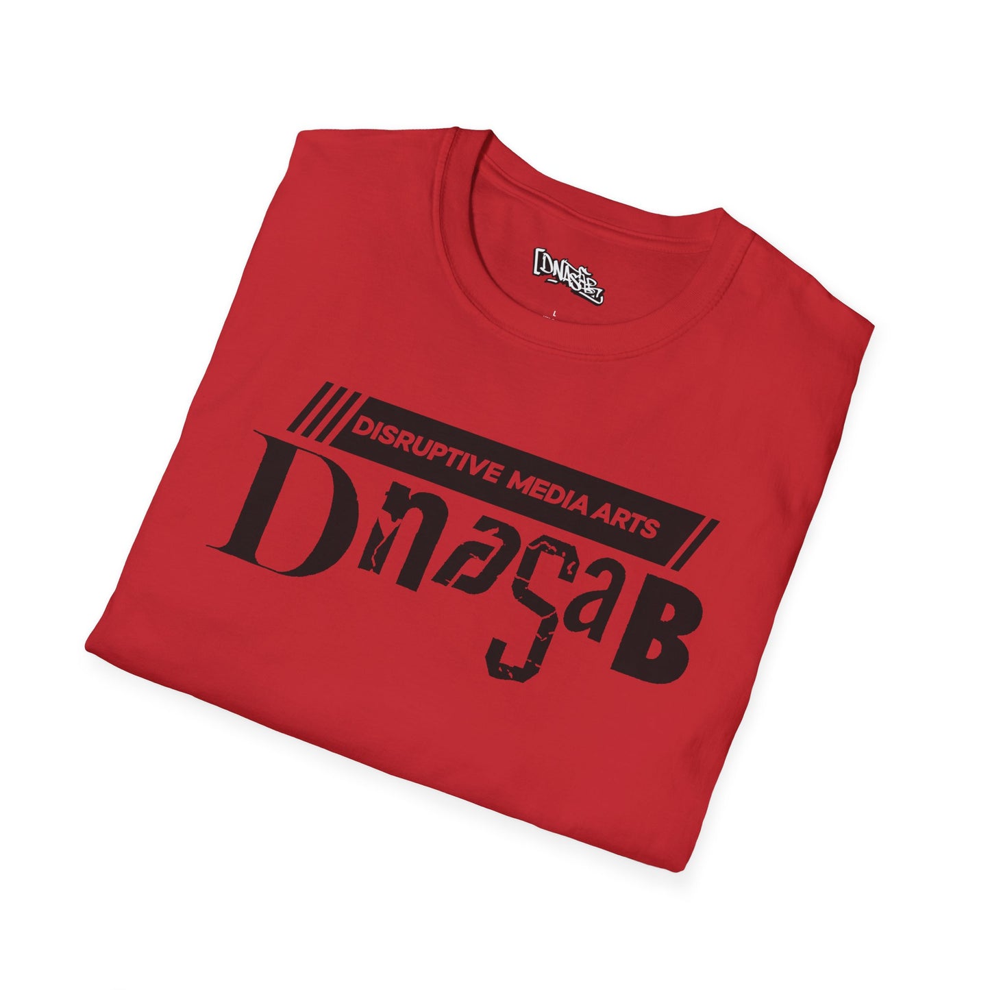 T-Shirt, Disruptive Media Arts™ Logo Tee – Signal Gear™ Core Uniform [Front + Back Print] Unisex Softstyle Graphic Tee, Streetwear, Casual Wear, Gift for Creatives, Cool Art Apparel
