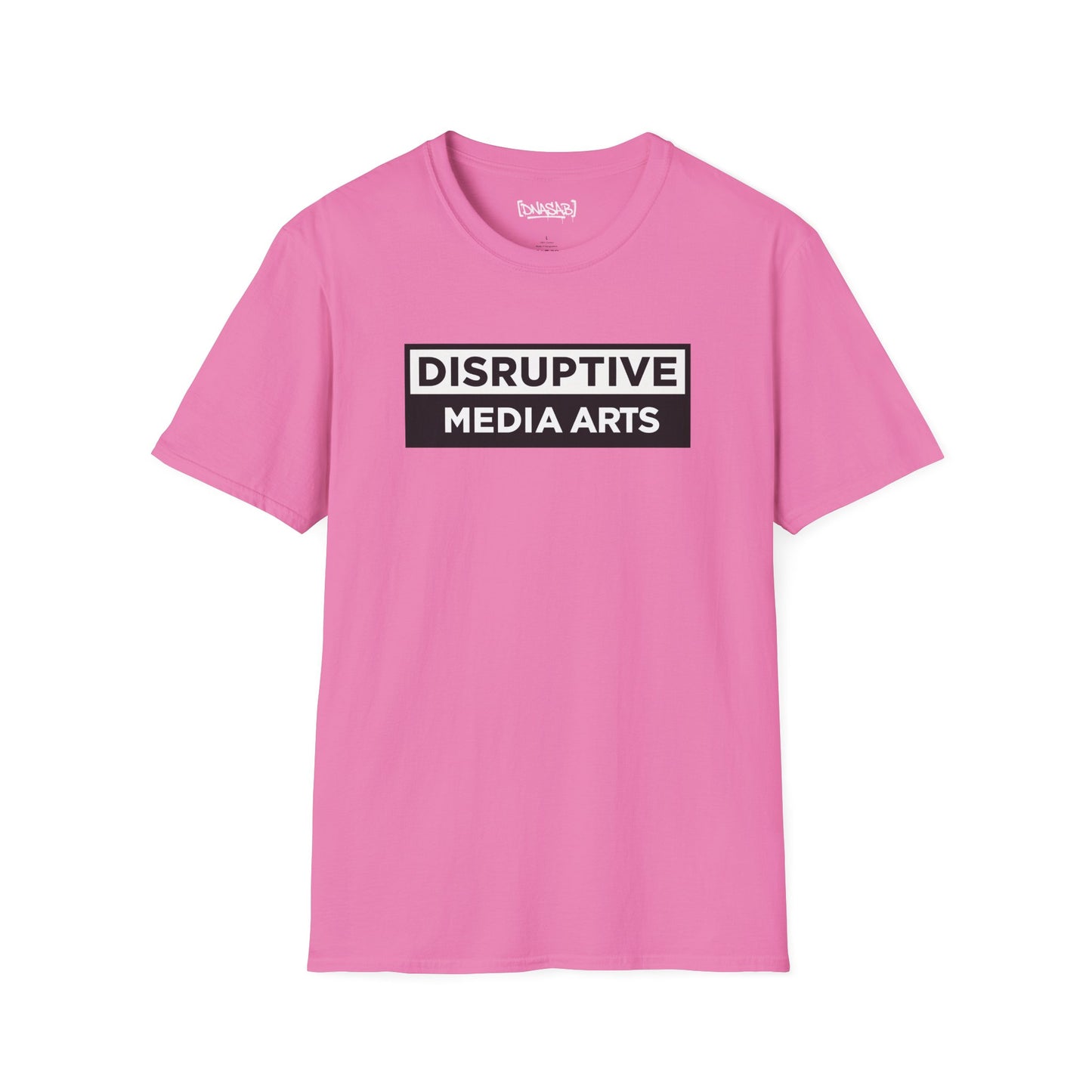T-Shirt "Disruptive Media Arts" Logo Tee – Signal Gear Core Uniform [Front + Back Print]_Unisex Softstyle