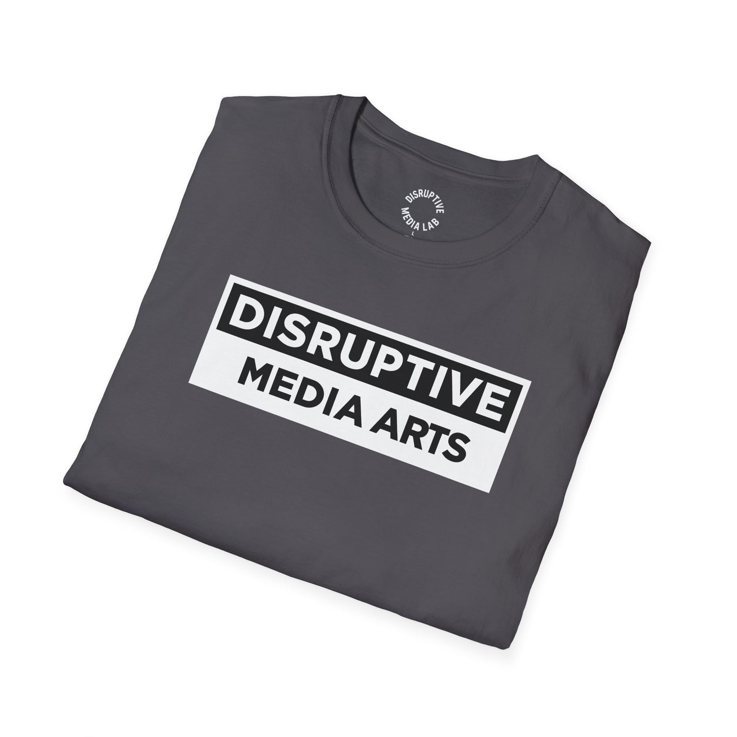 T-Shirt Disruptive Media Arts™ Logo Tee – Signal Gear™ Core Uniform [Front + Back Print] Softstyle Tee, Unisex