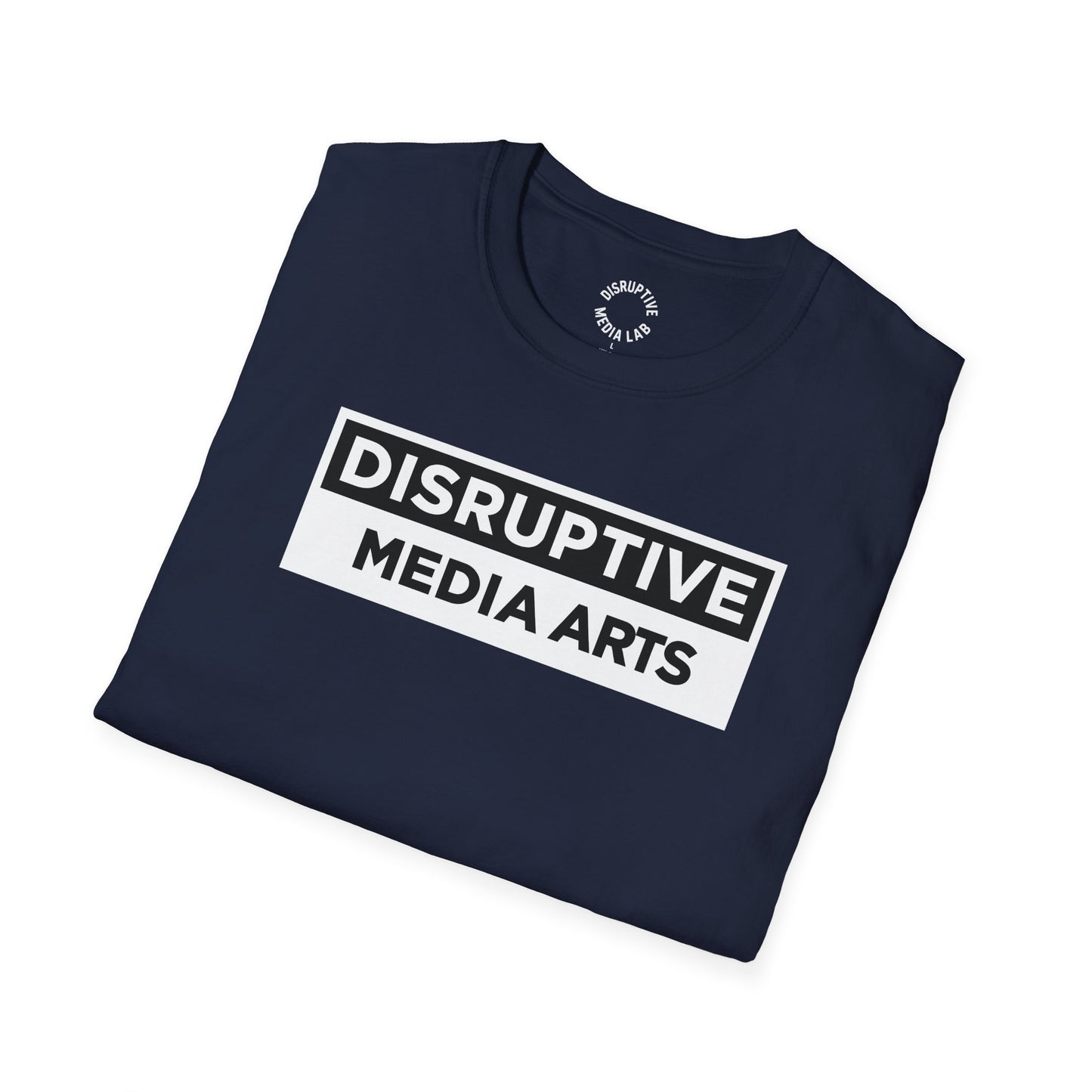 T-Shirt Disruptive Media Arts™ Logo Tee – Signal Gear™ Core Uniform [Front + Back Print] Softstyle Tee, Unisex