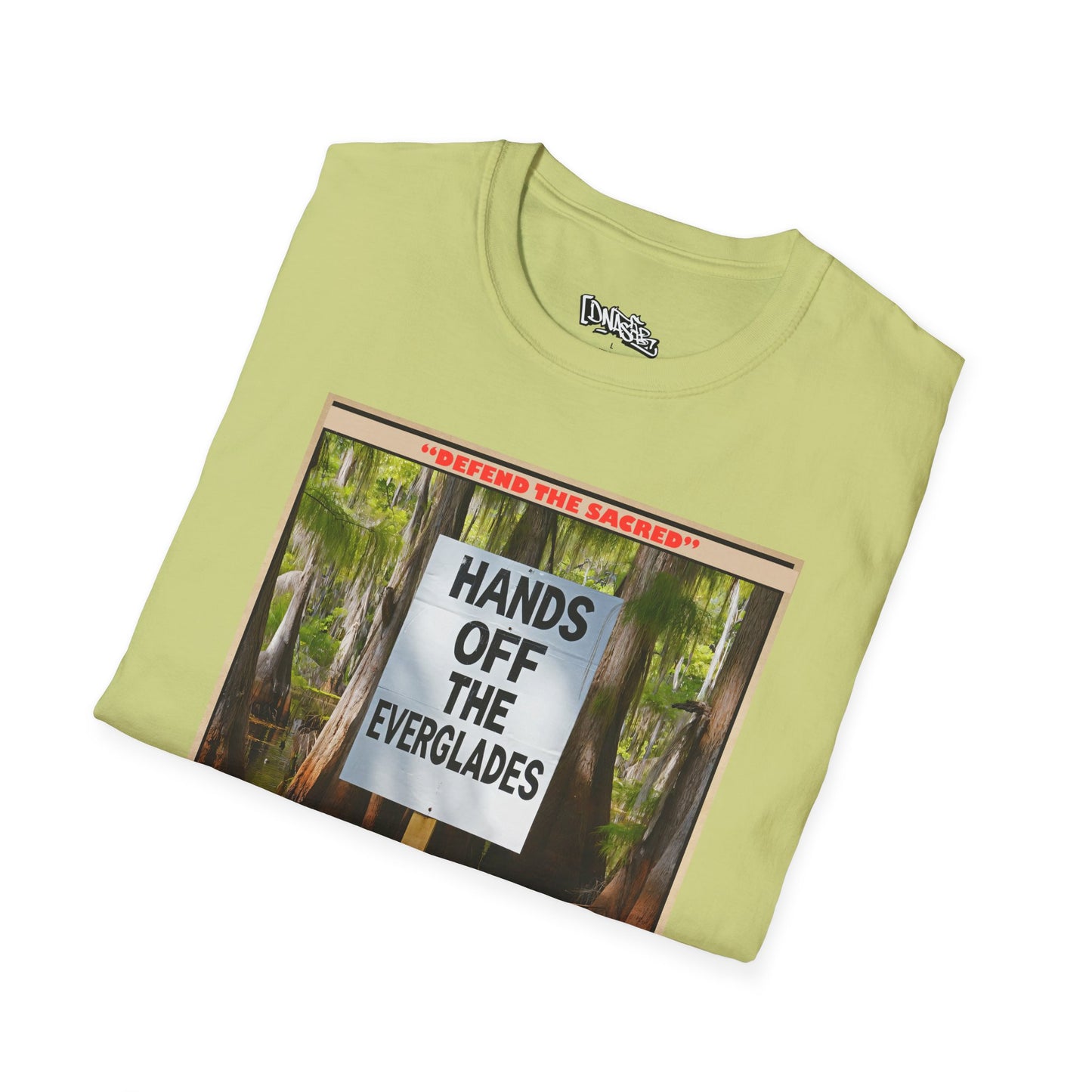 T-Shirt, Environmental Activism Tee - Hands Off the Everglades, Nature Lover Gift, Unisex Graphic T-shirt, Eco-Friendly Apparel, Sustainable Fashion