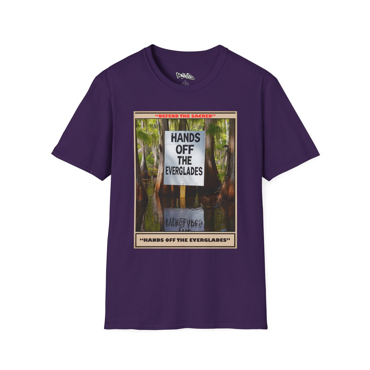 T-Shirt, Environmental Activism Tee - Hands Off the Everglades, Nature Lover Gift, Unisex Graphic T-shirt, Eco-Friendly Apparel, Sustainable Fashion