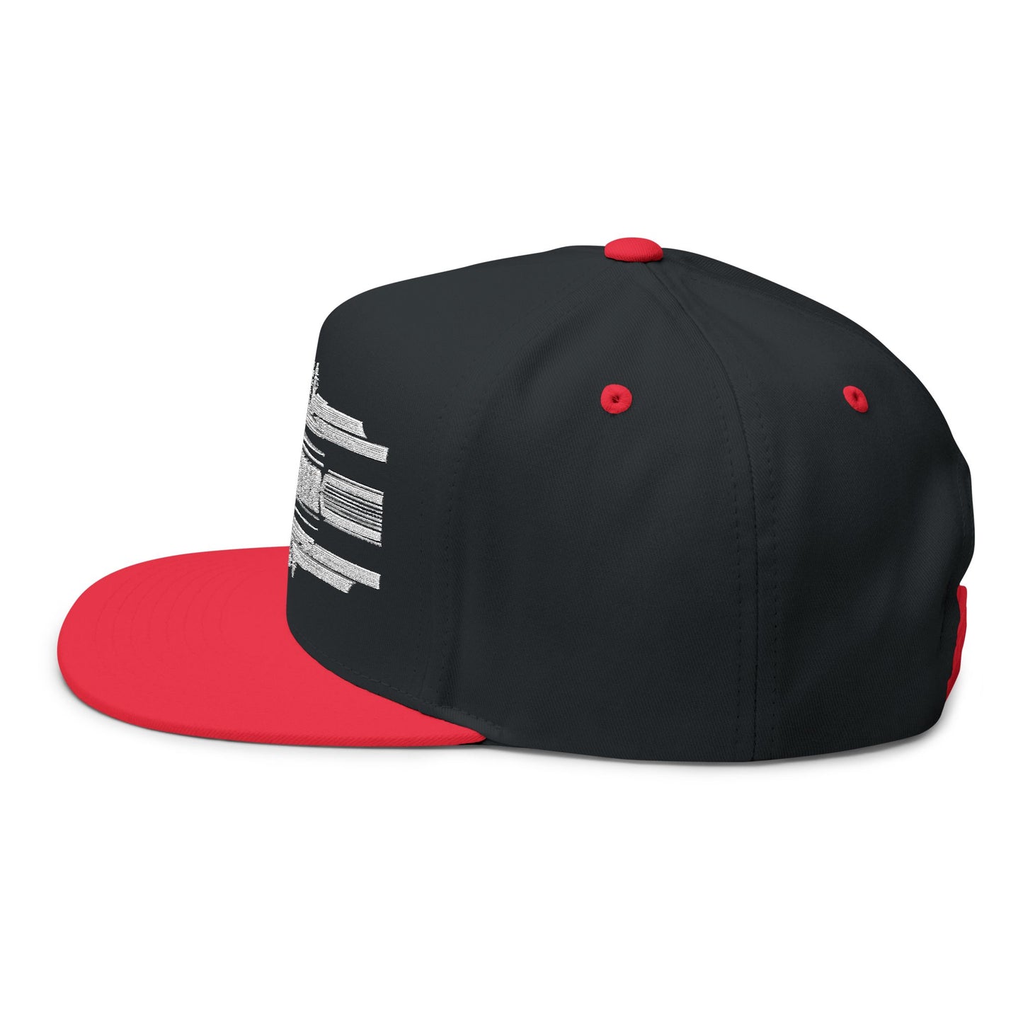 "Sound Healer" Stylish Flat Bill Cap, Embroidered Snapback Hat, Casual Headwear, Gift