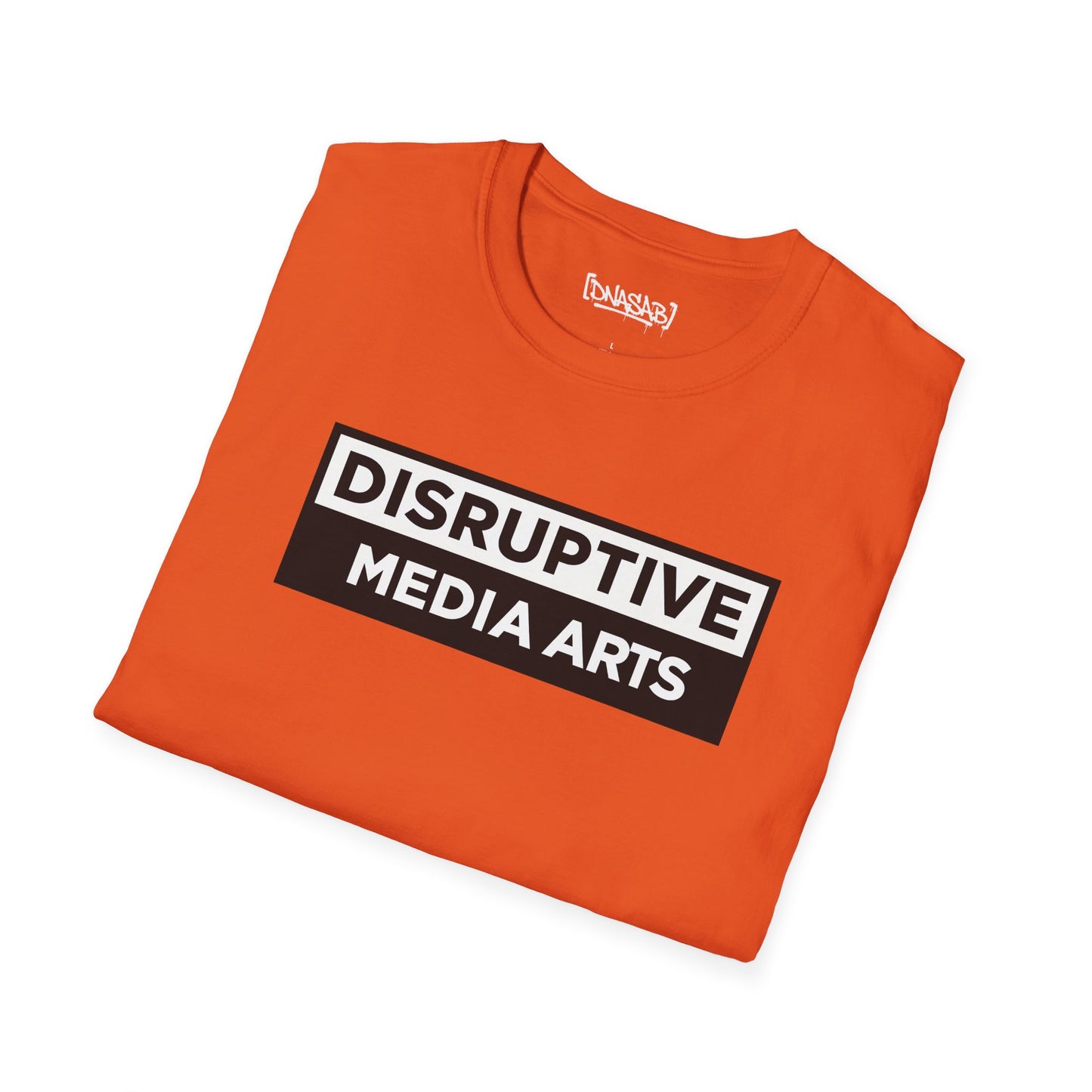 T-Shirt "Disruptive Media Arts" Logo Tee – Signal Gear Core Uniform [Front + Back Print]_Unisex Softstyle