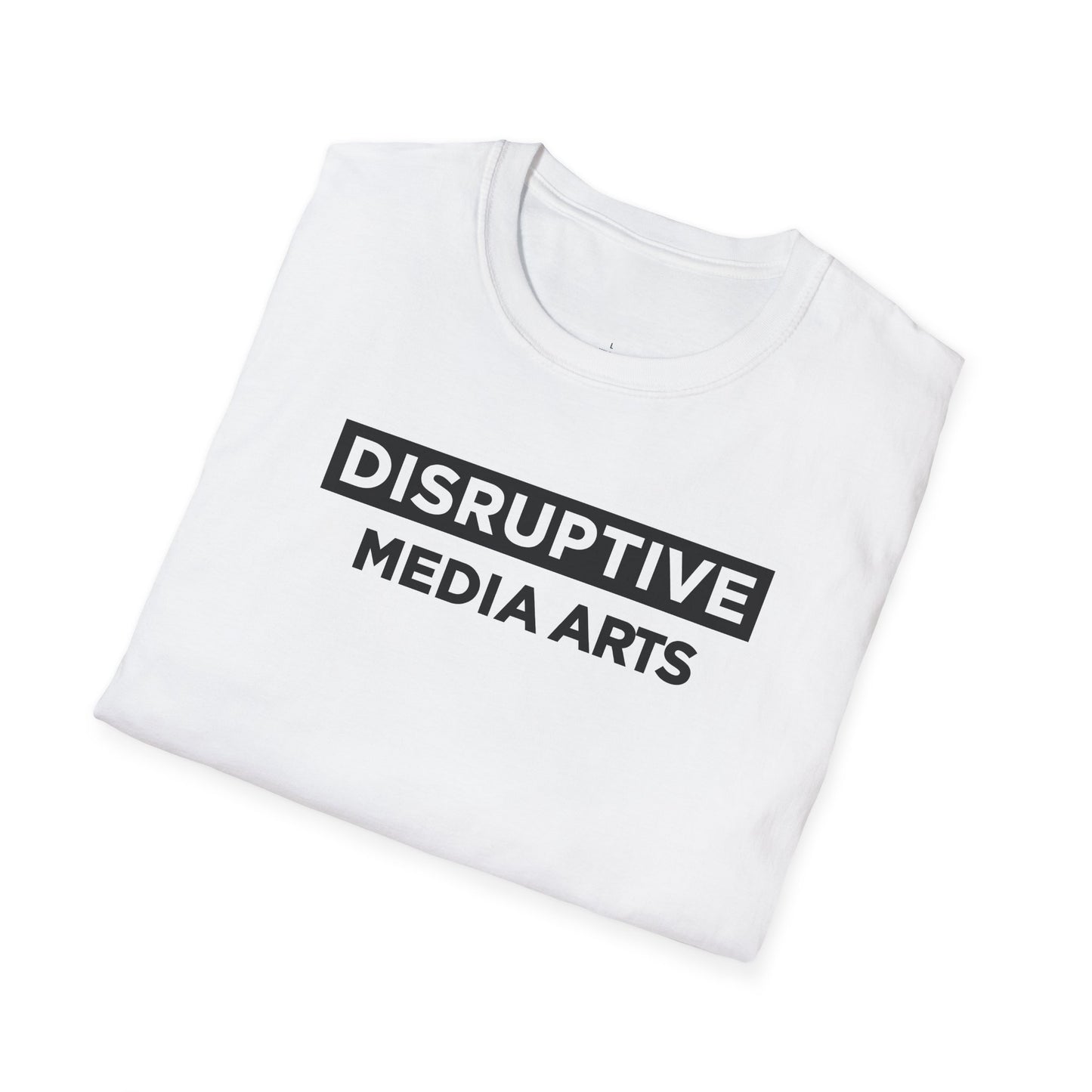 T-Shirt Disruptive Media Arts™ Logo Tee – Signal Gear™ Core Uniform [Front + Back Print] Softstyle Tee, Unisex