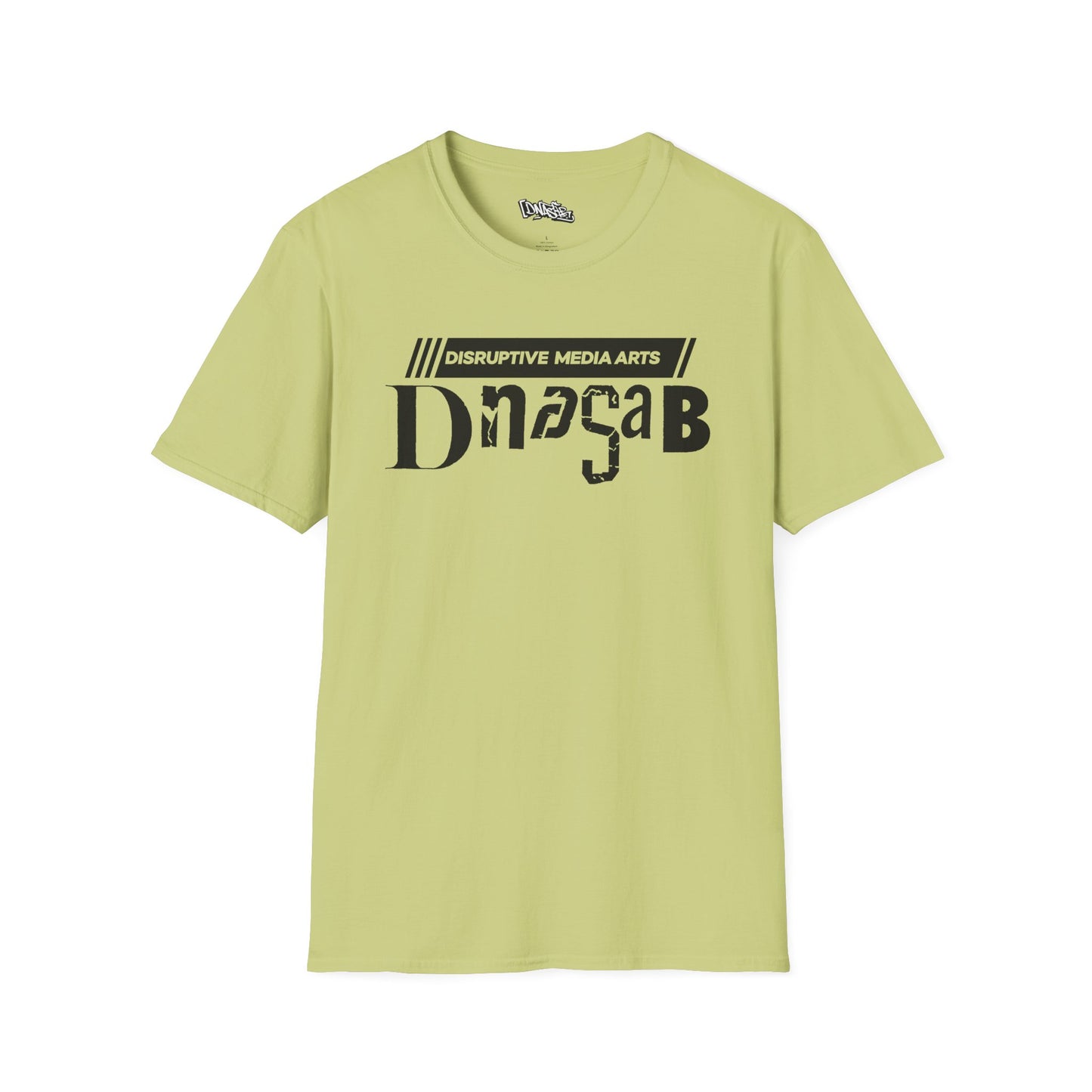 T-Shirt, Disruptive Media Arts™ Logo Tee – Signal Gear™ Core Uniform [Front + Back Print] Unisex Softstyle Graphic Tee, Streetwear, Casual Wear, Gift for Creatives, Cool Art Apparel