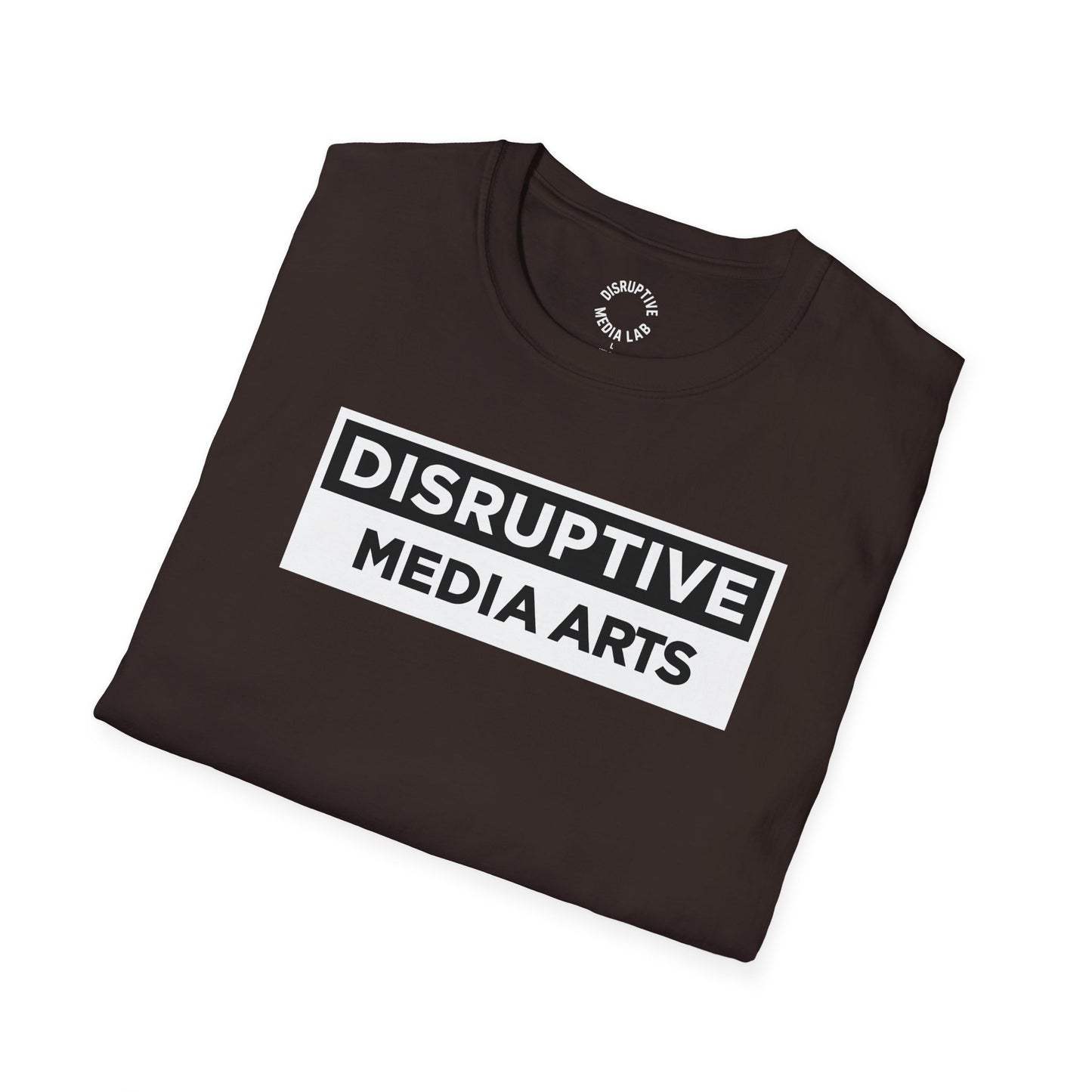T-Shirt Disruptive Media Arts™ Logo Tee – Signal Gear™ Core Uniform [Front + Back Print] Softstyle Tee, Unisex