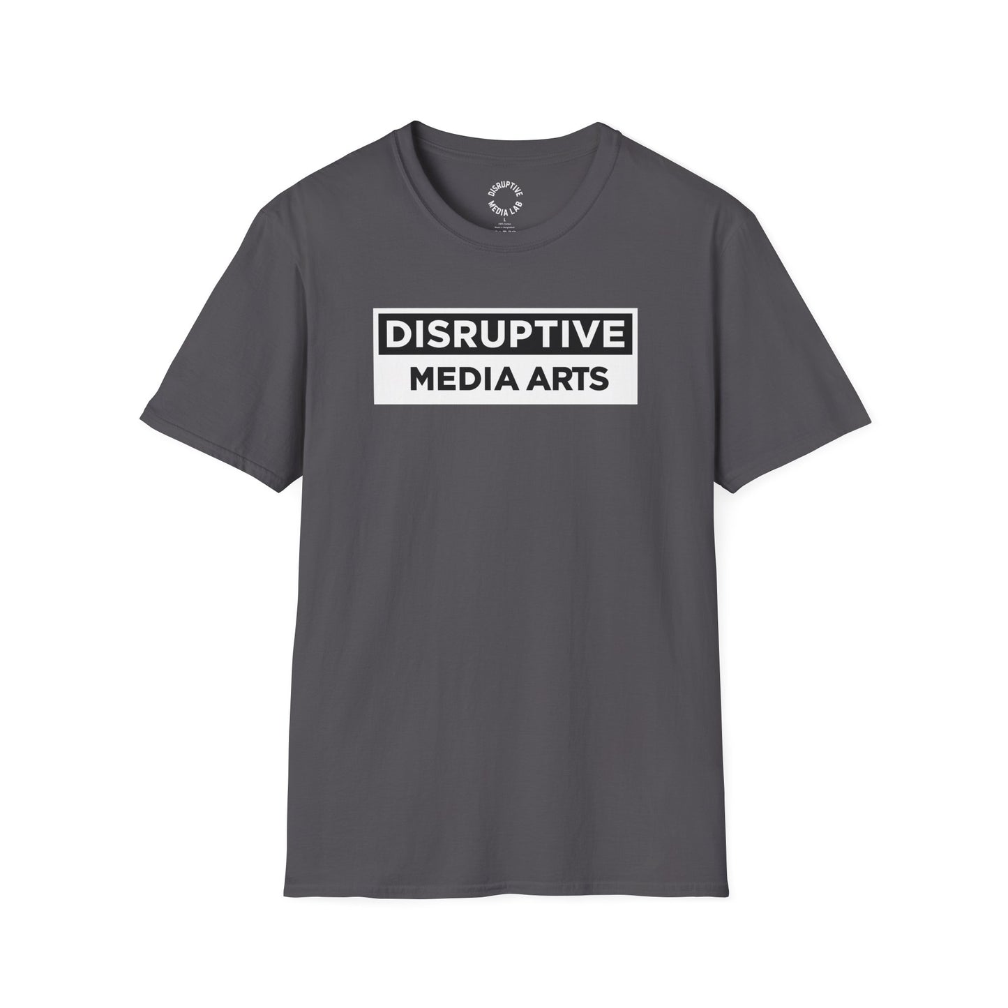T-Shirt Disruptive Media Arts™ Logo Tee – Signal Gear™ Core Uniform [Front + Back Print] Softstyle Tee, Unisex