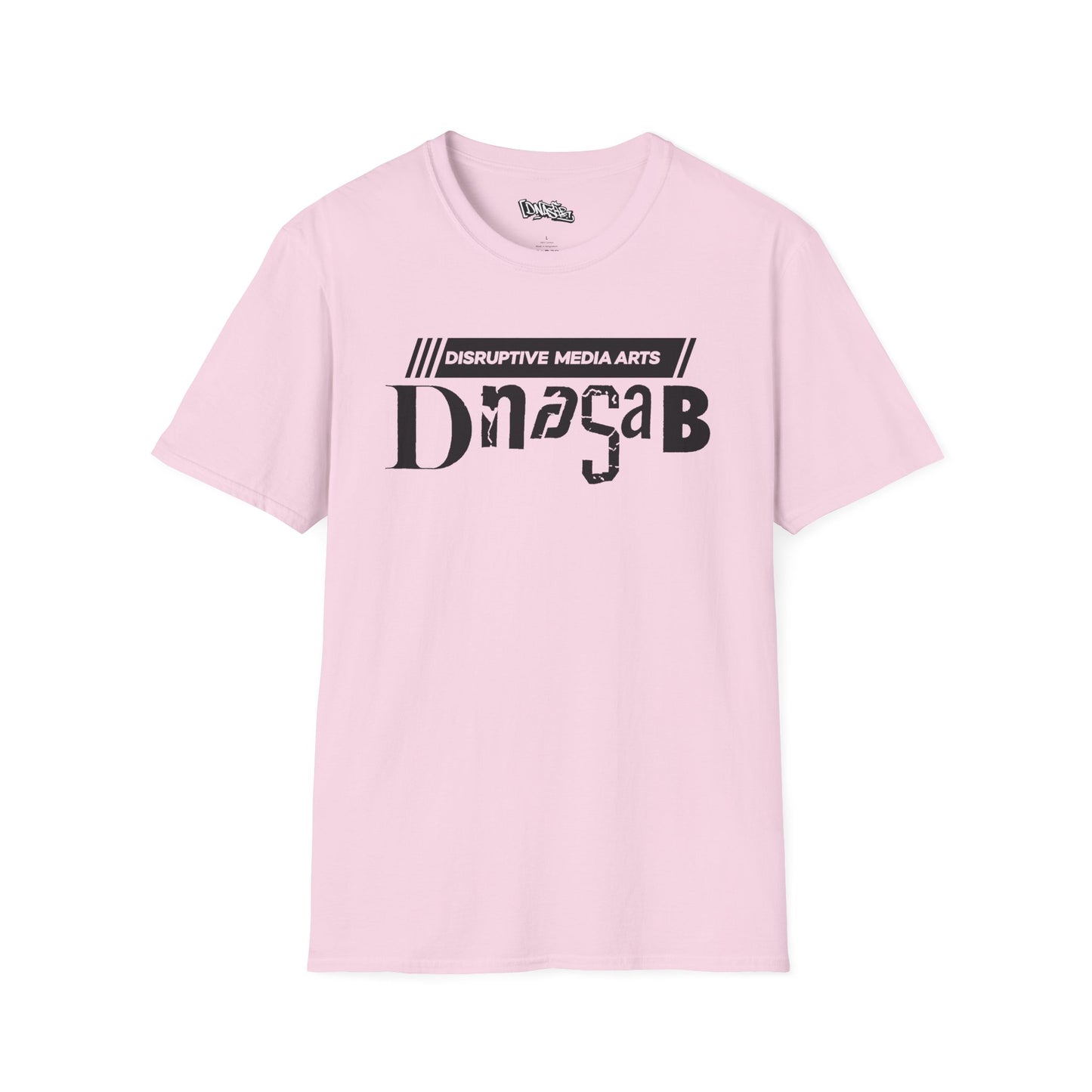 T-Shirt, Disruptive Media Arts™ Logo Tee – Signal Gear™ Core Uniform [Front + Back Print] Unisex Softstyle Graphic Tee, Streetwear, Casual Wear, Gift for Creatives, Cool Art Apparel