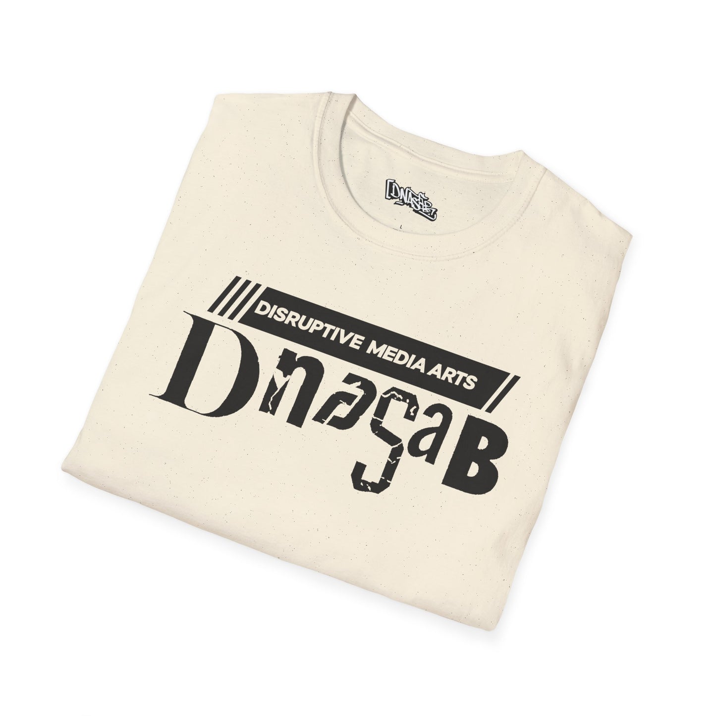 T-Shirt, Disruptive Media Arts™ Logo Tee – Signal Gear™ Core Uniform [Front + Back Print] Unisex Softstyle Graphic Tee, Streetwear, Casual Wear, Gift for Creatives, Cool Art Apparel
