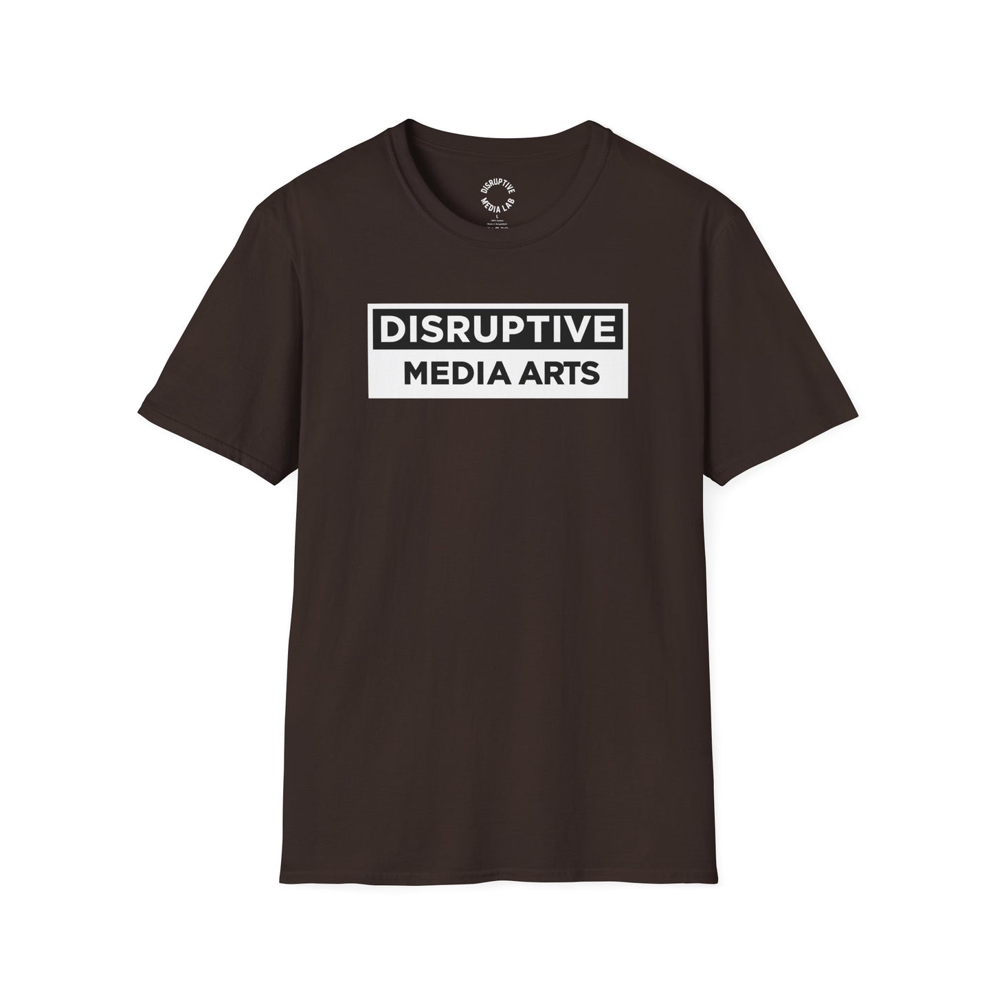 T-Shirt Disruptive Media Arts™ Logo Tee – Signal Gear™ Core Uniform [Front + Back Print] Softstyle Tee, Unisex