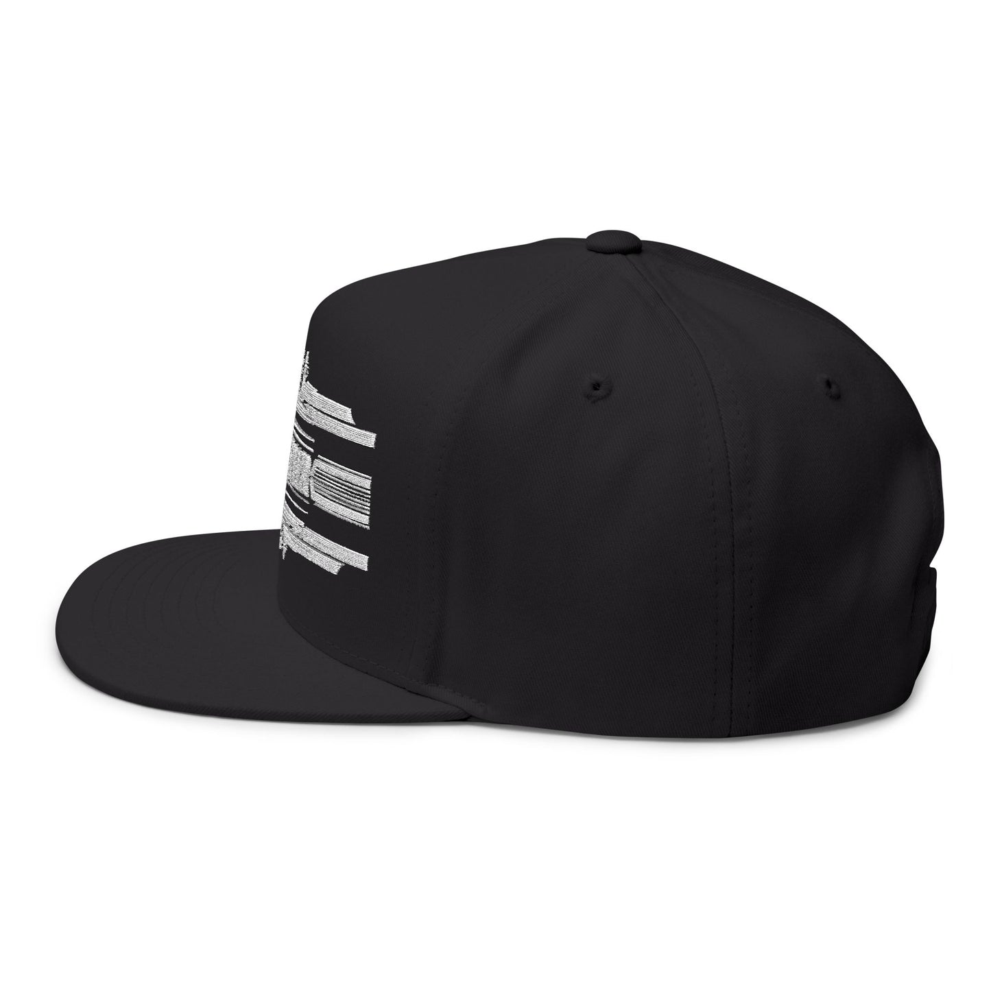 "Sound Healer" Stylish Flat Bill Cap, Embroidered Snapback Hat, Casual Headwear, Gift