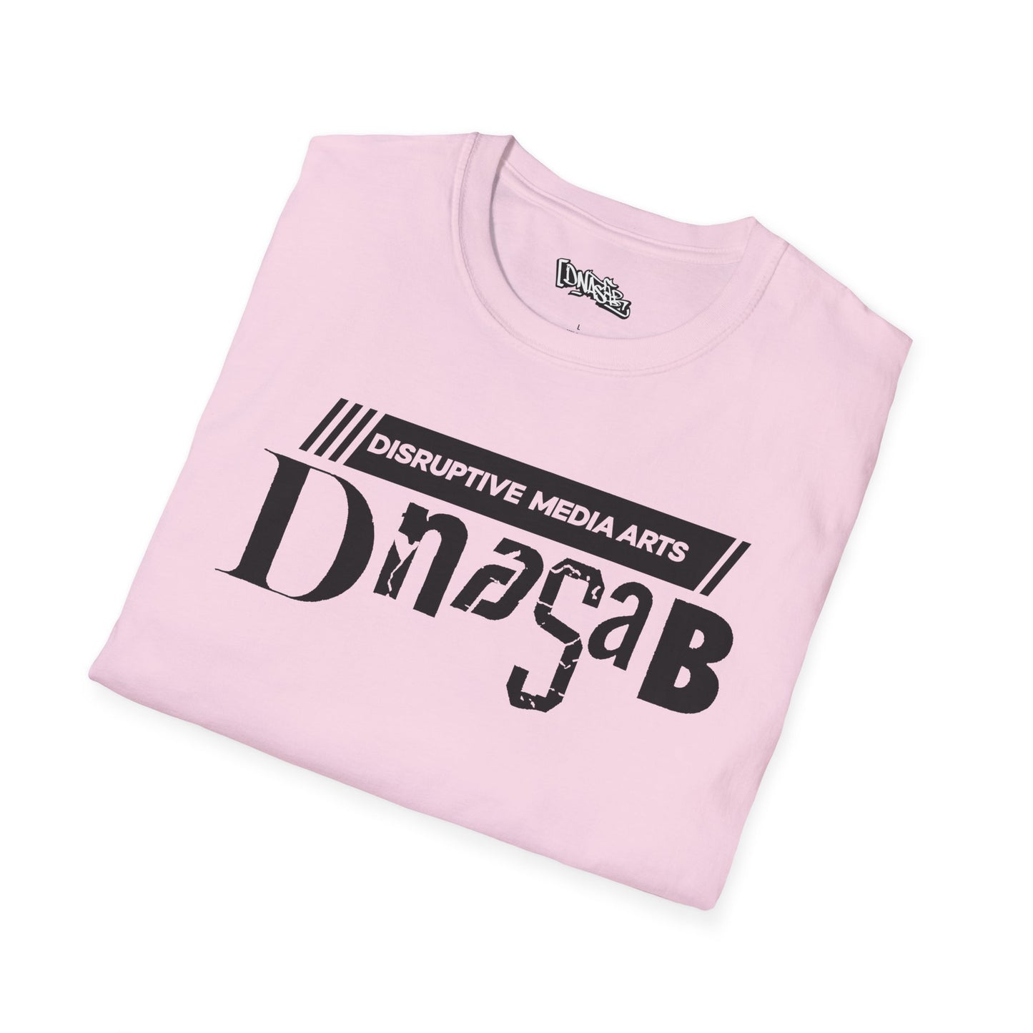 T-Shirt, Disruptive Media Arts™ Logo Tee – Signal Gear™ Core Uniform [Front + Back Print] Unisex Softstyle Graphic Tee, Streetwear, Casual Wear, Gift for Creatives, Cool Art Apparel