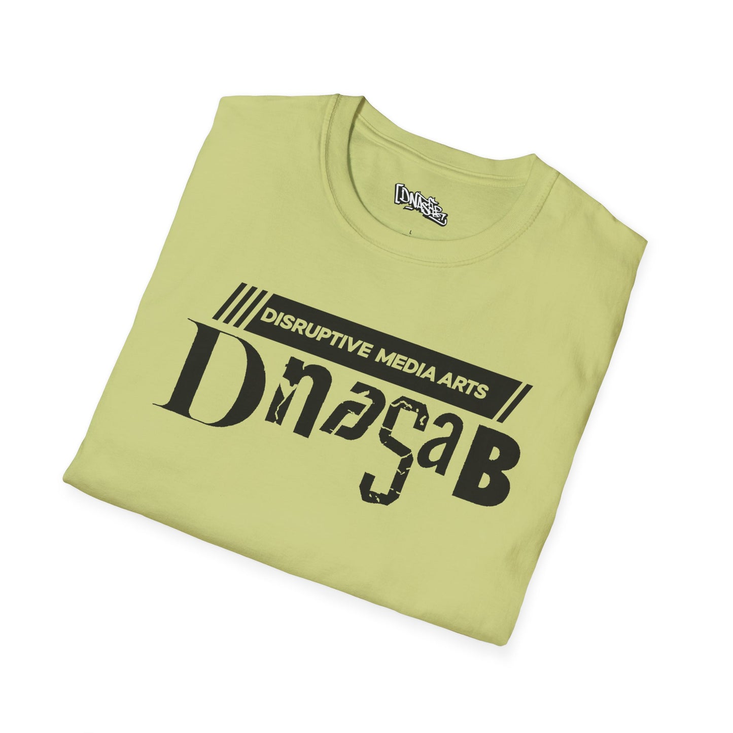 T-Shirt, Disruptive Media Arts™ Logo Tee – Signal Gear™ Core Uniform [Front + Back Print] Unisex Softstyle Graphic Tee, Streetwear, Casual Wear, Gift for Creatives, Cool Art Apparel