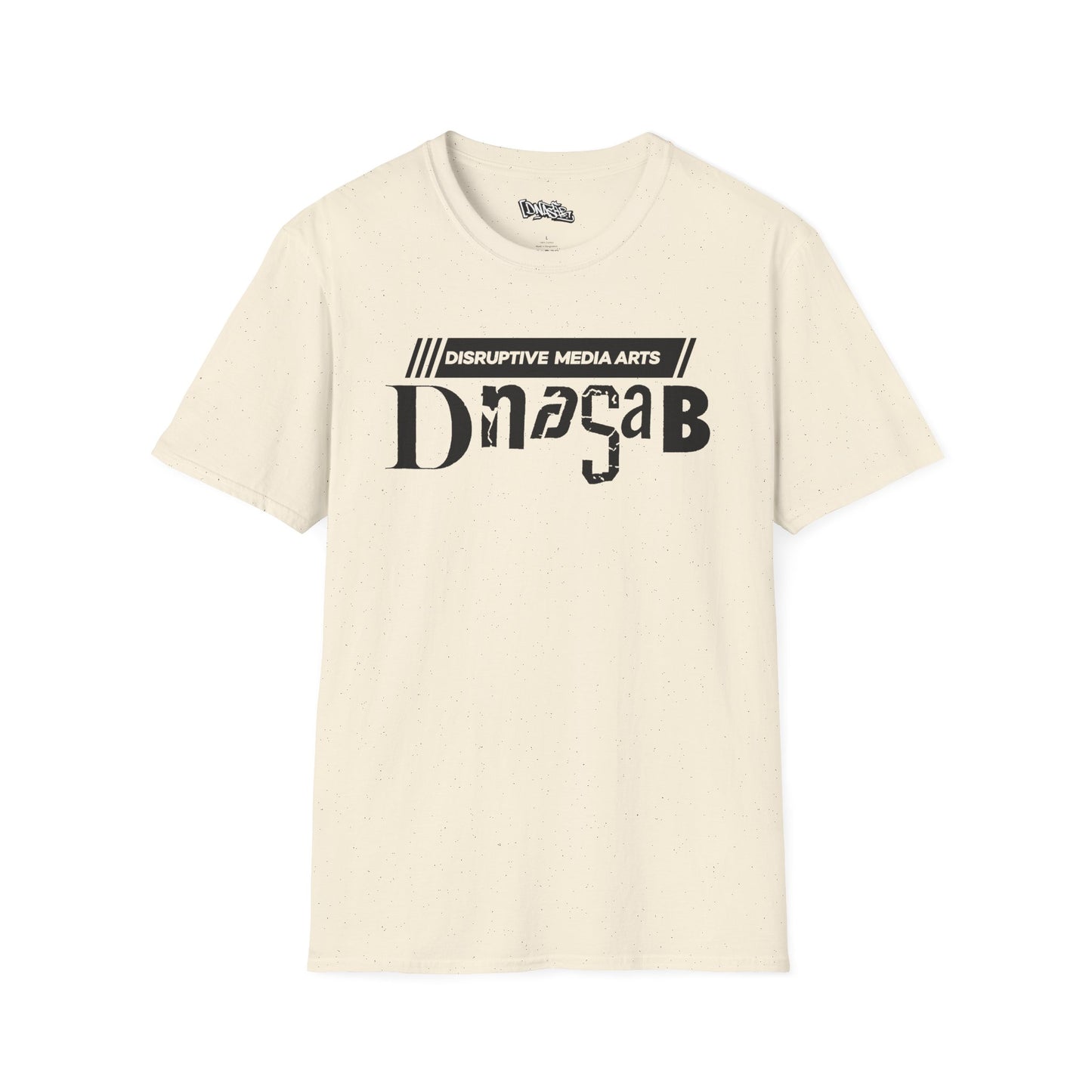 T-Shirt, Disruptive Media Arts™ Logo Tee – Signal Gear™ Core Uniform [Front + Back Print] Unisex Softstyle Graphic Tee, Streetwear, Casual Wear, Gift for Creatives, Cool Art Apparel