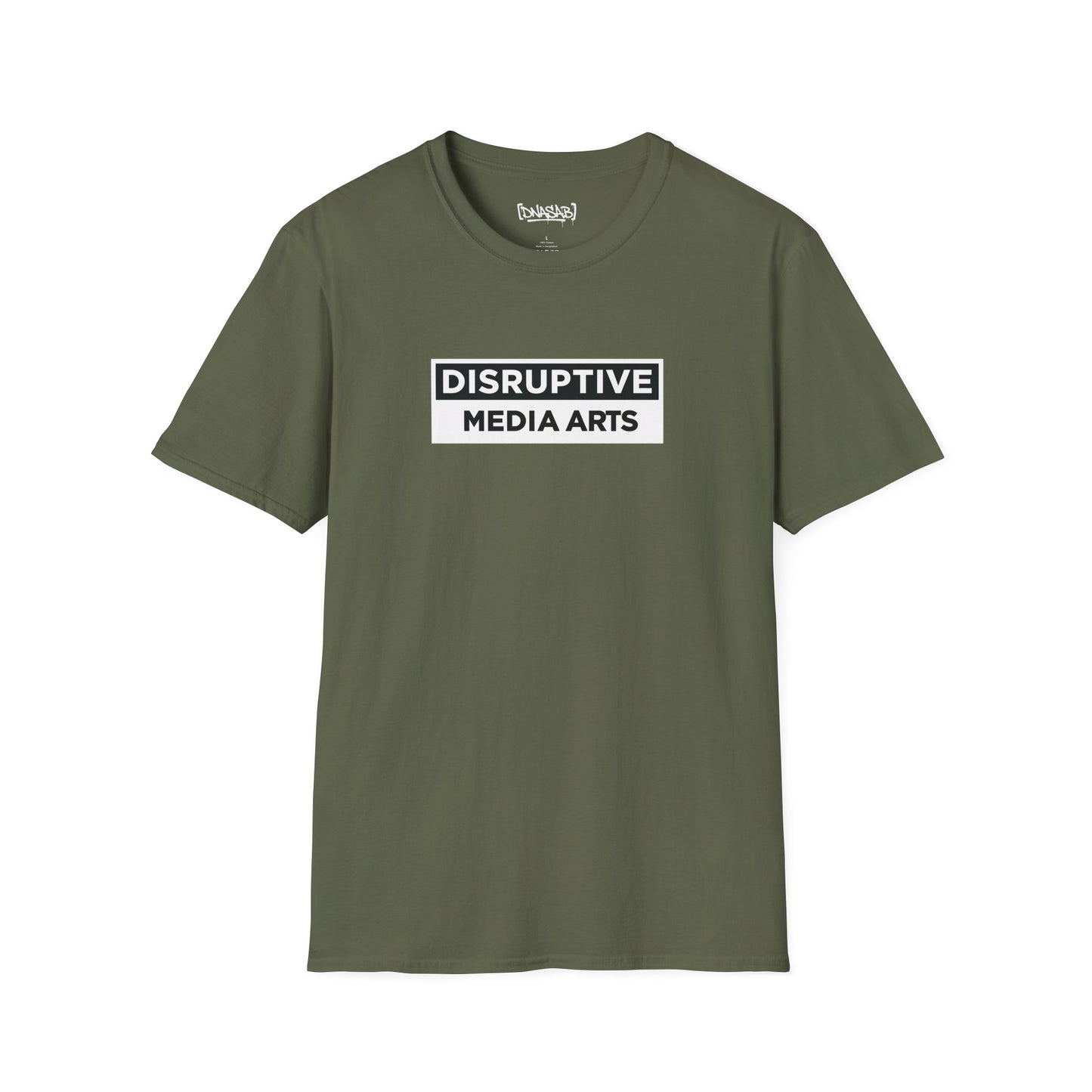 T-Shirt Disruptive Media Arts™ Logo Tee – Signal Gear™ Core Uniform [Front + Back Print] Unisex Softstyle Tee