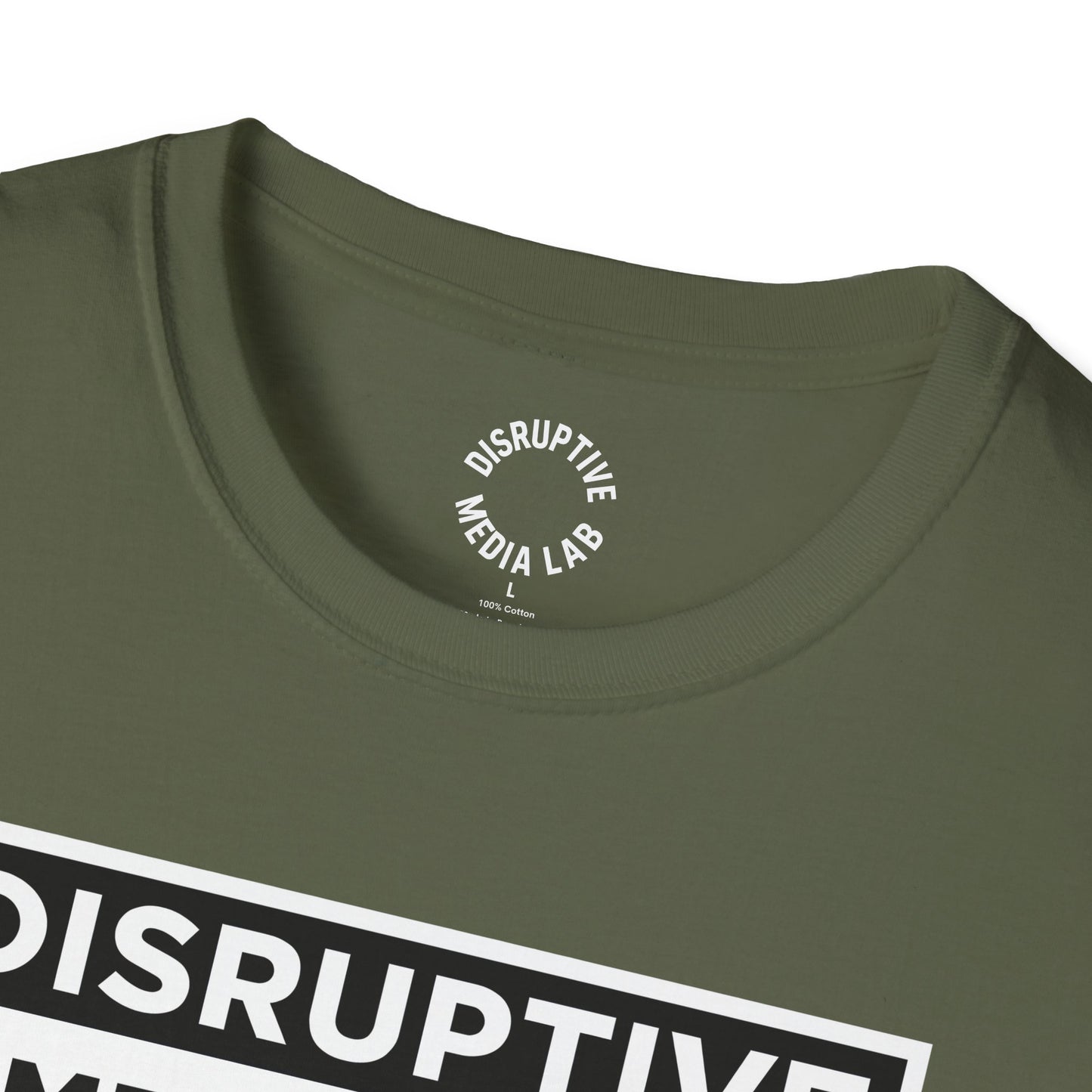 T-Shirt Disruptive Media Arts™ Logo Tee – Signal Gear™ Core Uniform [Front + Back Print] Softstyle Tee, Unisex