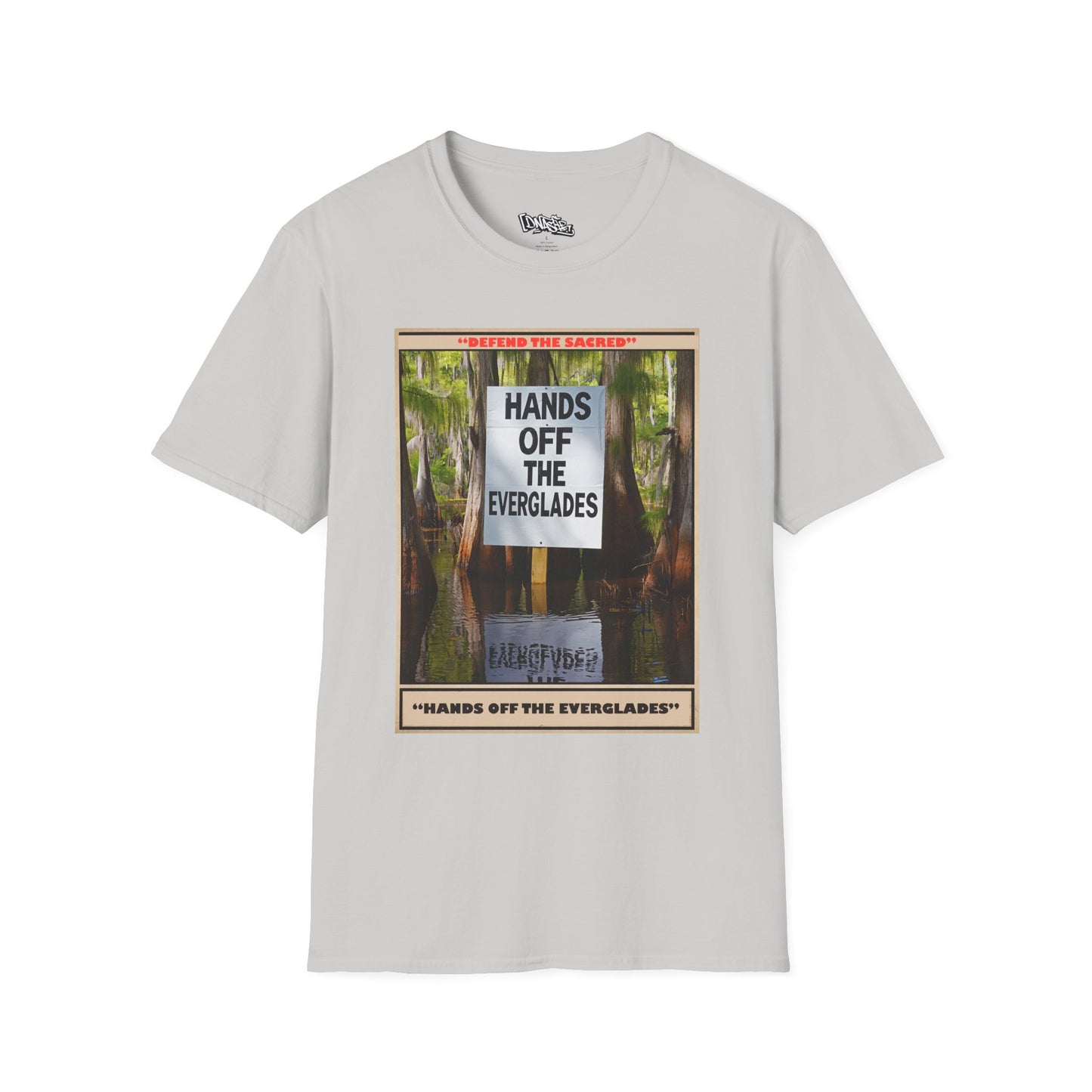 T-Shirt, Environmental Activism Tee - Hands Off the Everglades, Nature Lover Gift, Unisex Graphic T-shirt, Eco-Friendly Apparel, Sustainable Fashion