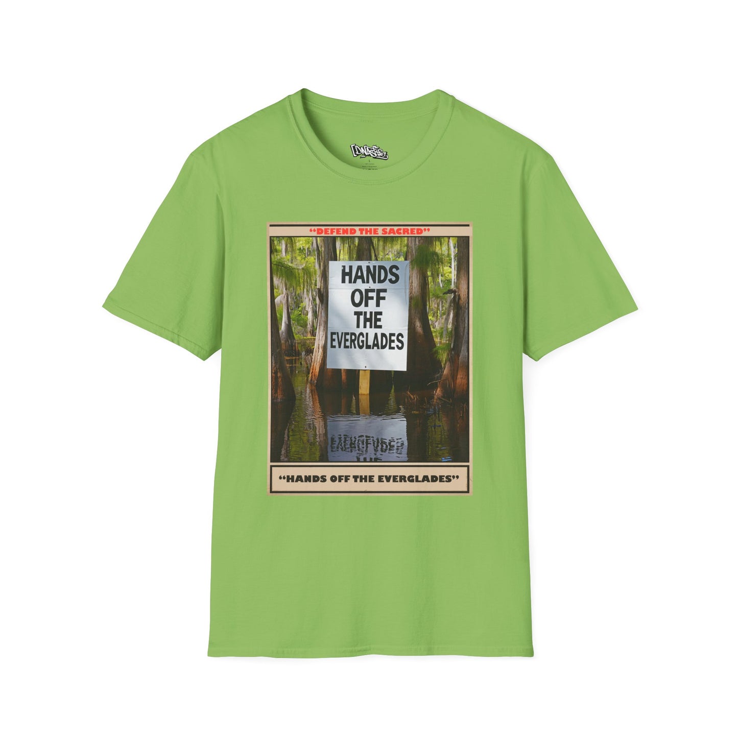 T-Shirt, Environmental Activism Tee - Hands Off the Everglades, Nature Lover Gift, Unisex Graphic T-shirt, Eco-Friendly Apparel, Sustainable Fashion