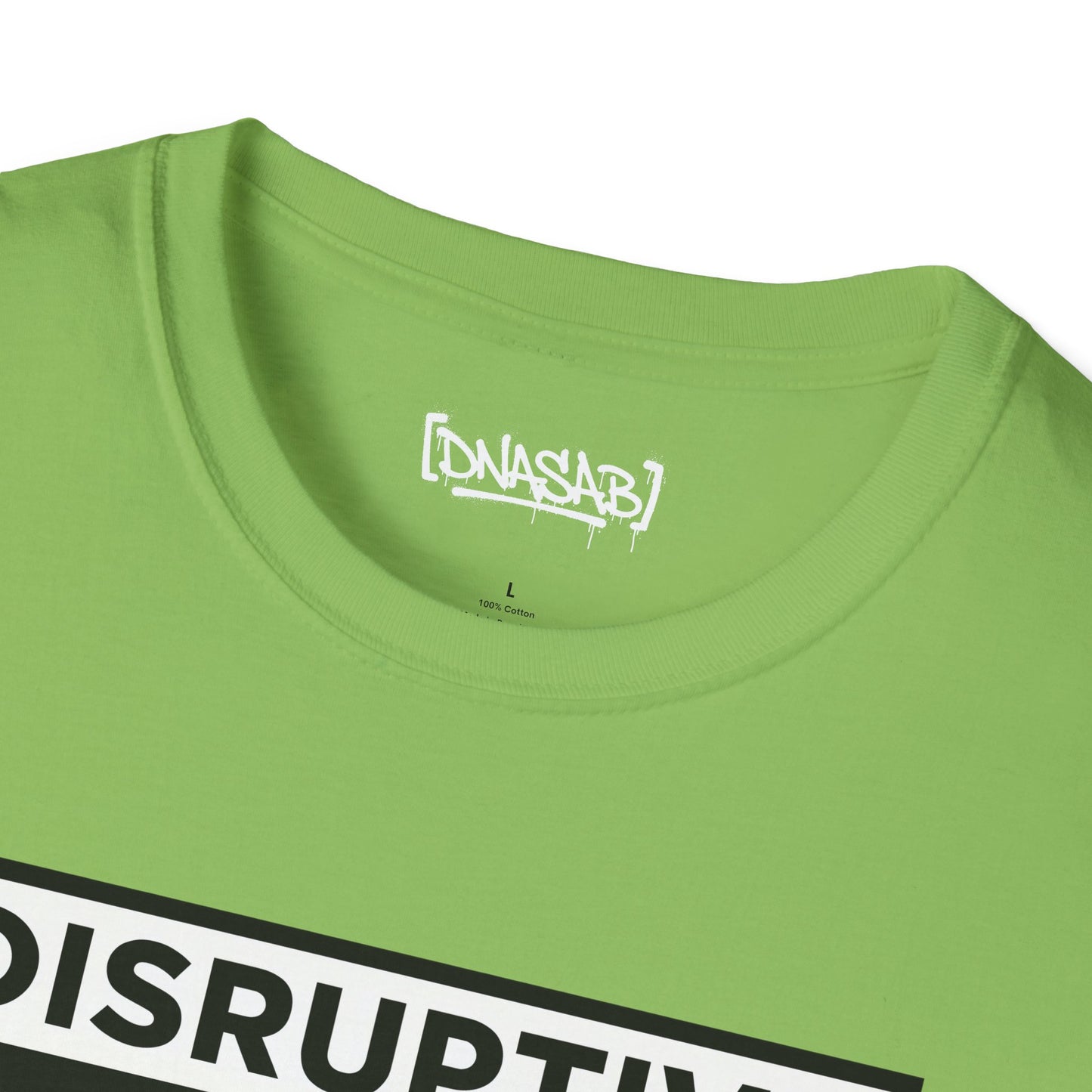 T-Shirt "Disruptive Media Arts" Logo Tee – Signal Gear Core Uniform [Front + Back Print]_Unisex Softstyle
