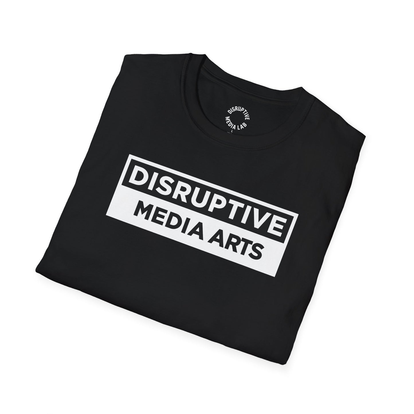 T-Shirt Disruptive Media Arts™ Logo Tee – Signal Gear™ Core Uniform [Front + Back Print] Softstyle Tee, Unisex