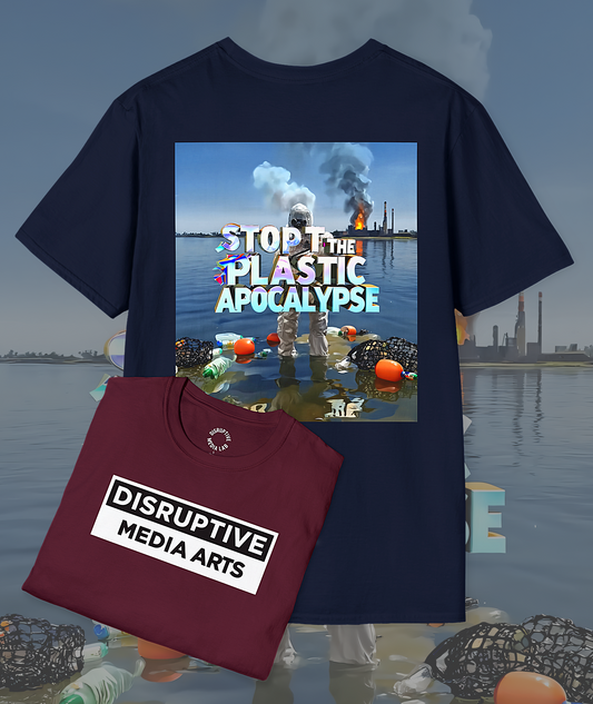 T-Shirt Disruptive Media Arts™ Logo Tee – Signal Gear™ Core Uniform [Front + Back Print] Softstyle Tee, Unisex