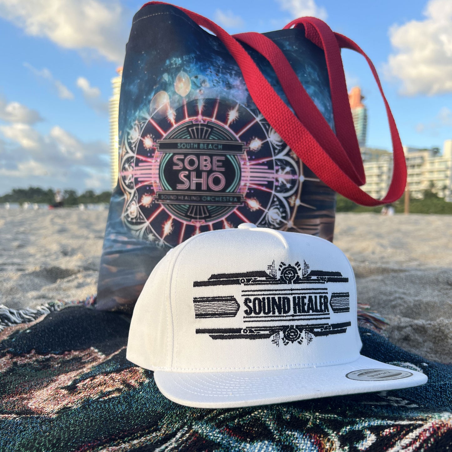 Sound Healer Embroidered Flat Bill Cap, Trendy Snapback Hat for Music Lovers, Perfect Gift for Festivals, Unique Baseball Cap, Hip Hop
