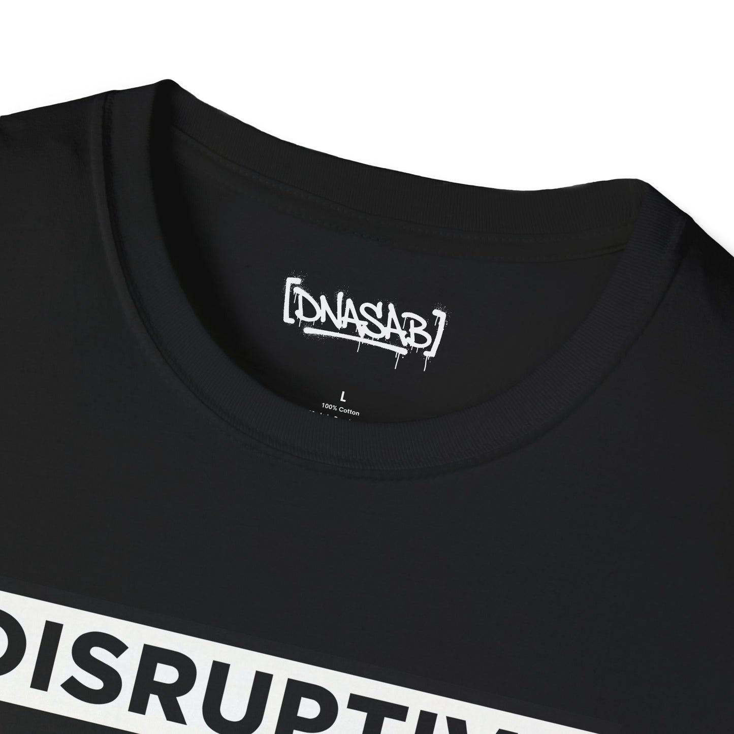T-Shirt "Disruptive Media Arts" Logo Tee – Signal Gear Core Uniform [Front + Back Print]_Unisex Softstyle