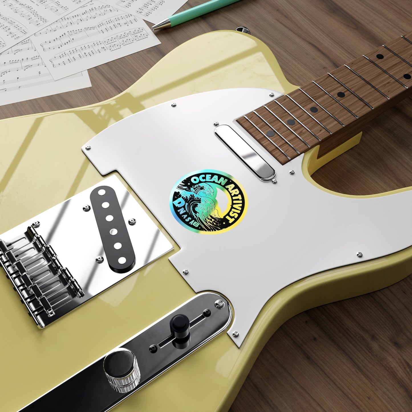 Ocean Artivist, Holographic Stickers for Surf, Skate, Gear [dNASAb] Ocean Artivist Sticker