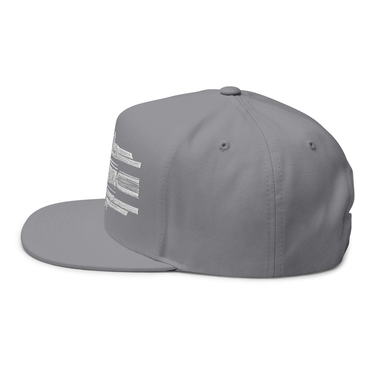 "Sound Healer" Stylish Flat Bill Cap, Embroidered Snapback Hat, Casual Headwear, Gift
