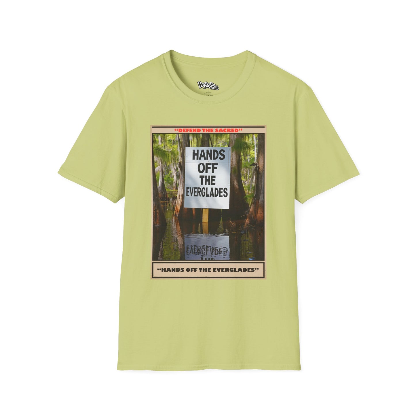 T-Shirt, Environmental Activism Tee - Hands Off the Everglades, Nature Lover Gift, Unisex Graphic T-shirt, Eco-Friendly Apparel, Sustainable Fashion