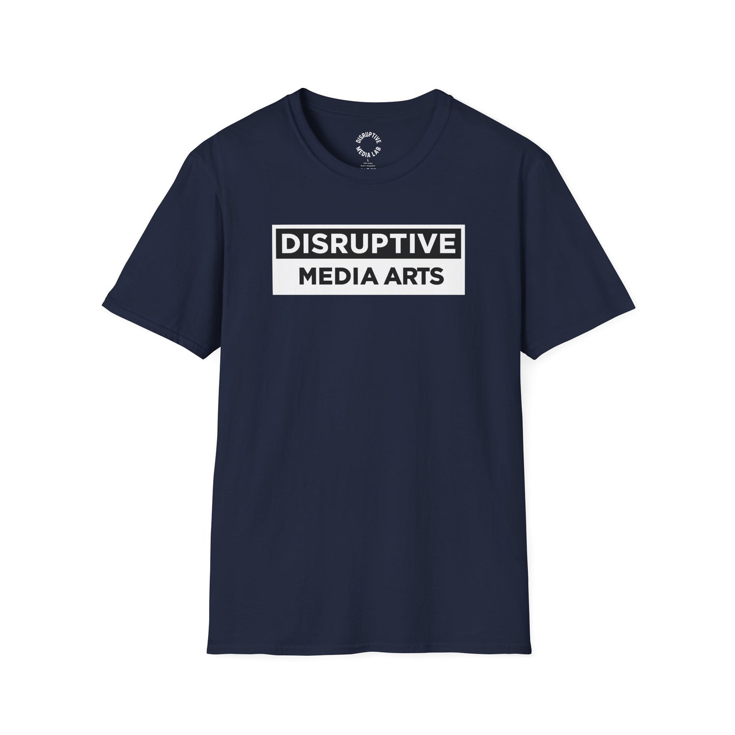 T-Shirt Disruptive Media Arts™ Logo Tee – Signal Gear™ Core Uniform [Front + Back Print] Softstyle Tee, Unisex