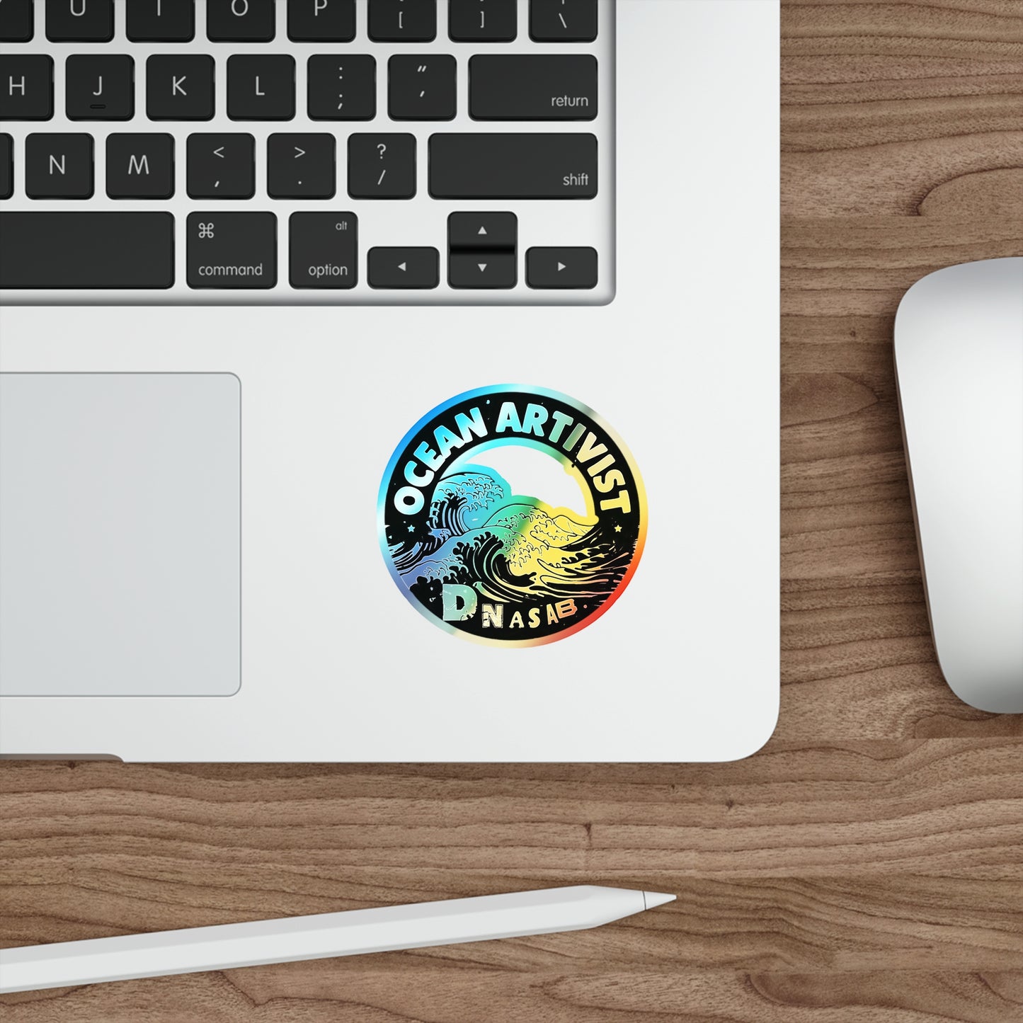 Ocean Artivist, Holographic Stickers for Surf, Skate, Gear [dNASAb] Ocean Artivist Sticker