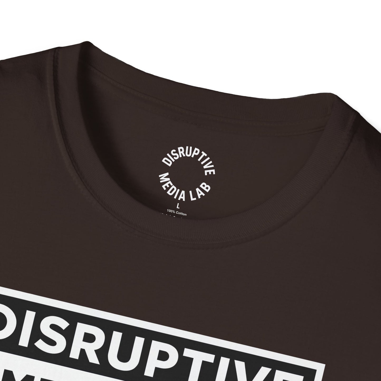 T-Shirt Disruptive Media Arts™ Logo Tee – Signal Gear™ Core Uniform [Front + Back Print] Softstyle Tee, Unisex