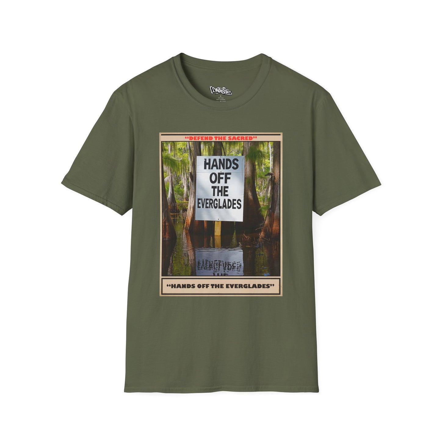 T-Shirt, Environmental Activism Tee - Hands Off the Everglades, Nature Lover Gift, Unisex Graphic T-shirt, Eco-Friendly Apparel, Sustainable Fashion