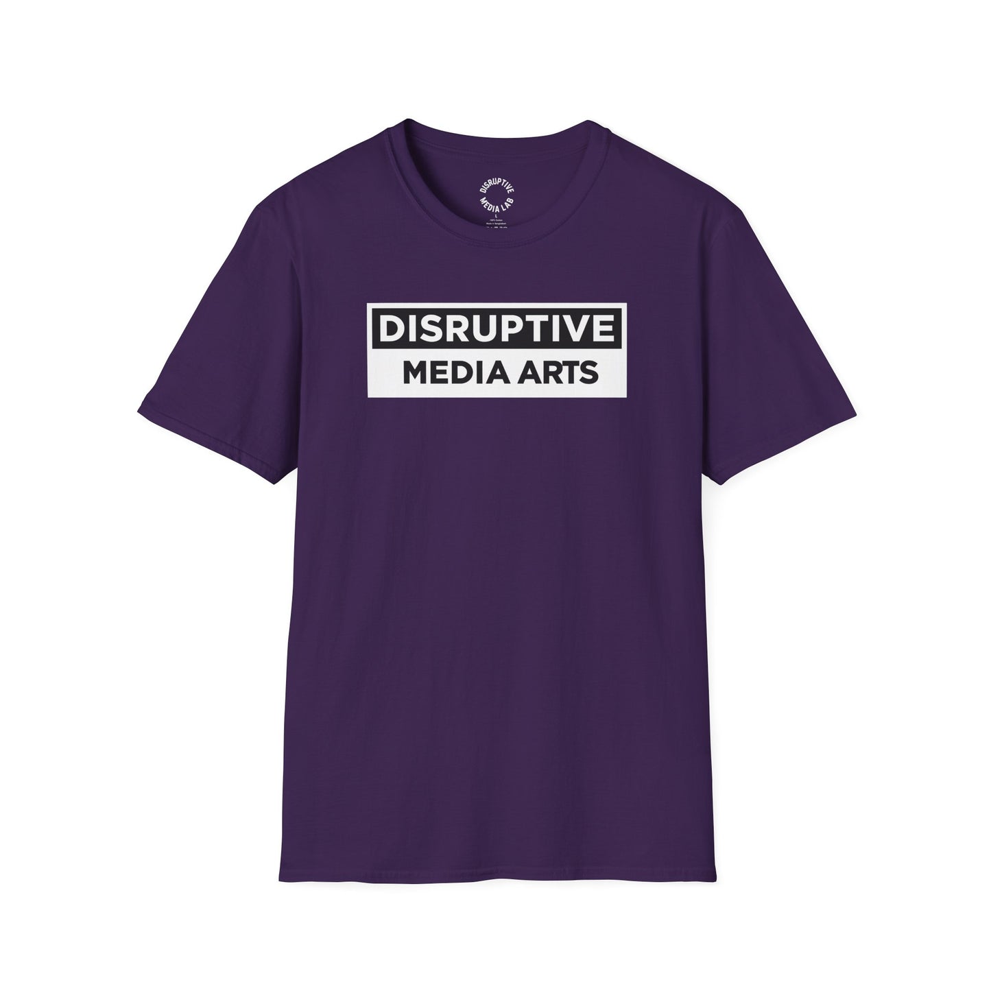 T-Shirt Disruptive Media Arts™ Logo Tee – Signal Gear™ Core Uniform [Front + Back Print] Softstyle Tee, Unisex