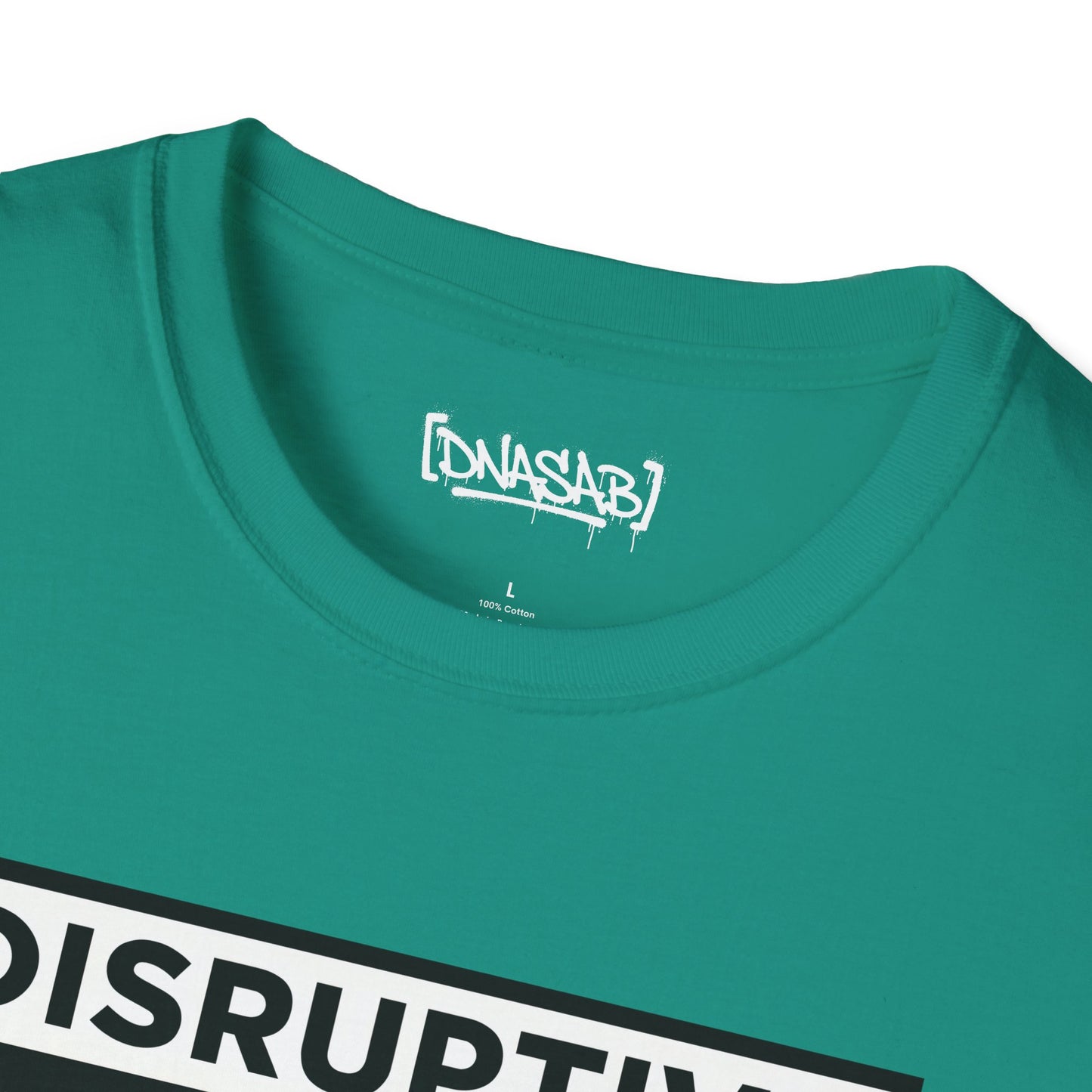 T-Shirt "Disruptive Media Arts" Logo Tee – Signal Gear Core Uniform [Front + Back Print]_Unisex Softstyle