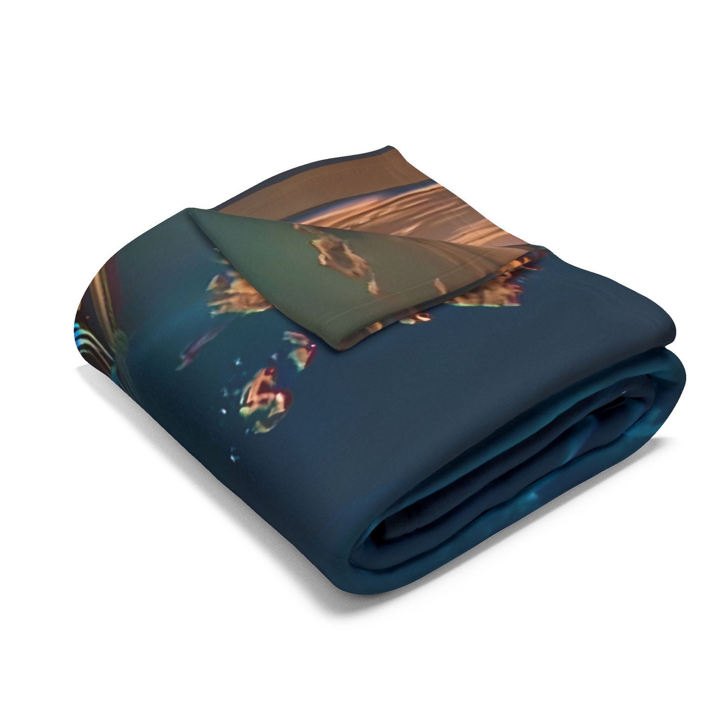 “Rest in Resonance” Arctic Fleece Blanket, collection from South Beach Sound Healing Orchestra x [dNASAb], Warm Decorative Throw, Ideal Gift for Sound healing sessions, guided meditations, breathwork, yoga