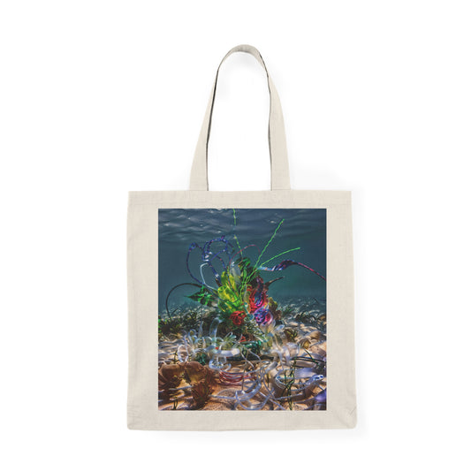 Nature-Inspired Tote Bag |“Faux Ecologies + Ocean Artivist logo” Tote – Signal Gear™ Utility Carrier Eco-Friendly Shopping Bag, Ocean Lovers, Reusable Grocery Bag, Beach Tote, Festival Accessory