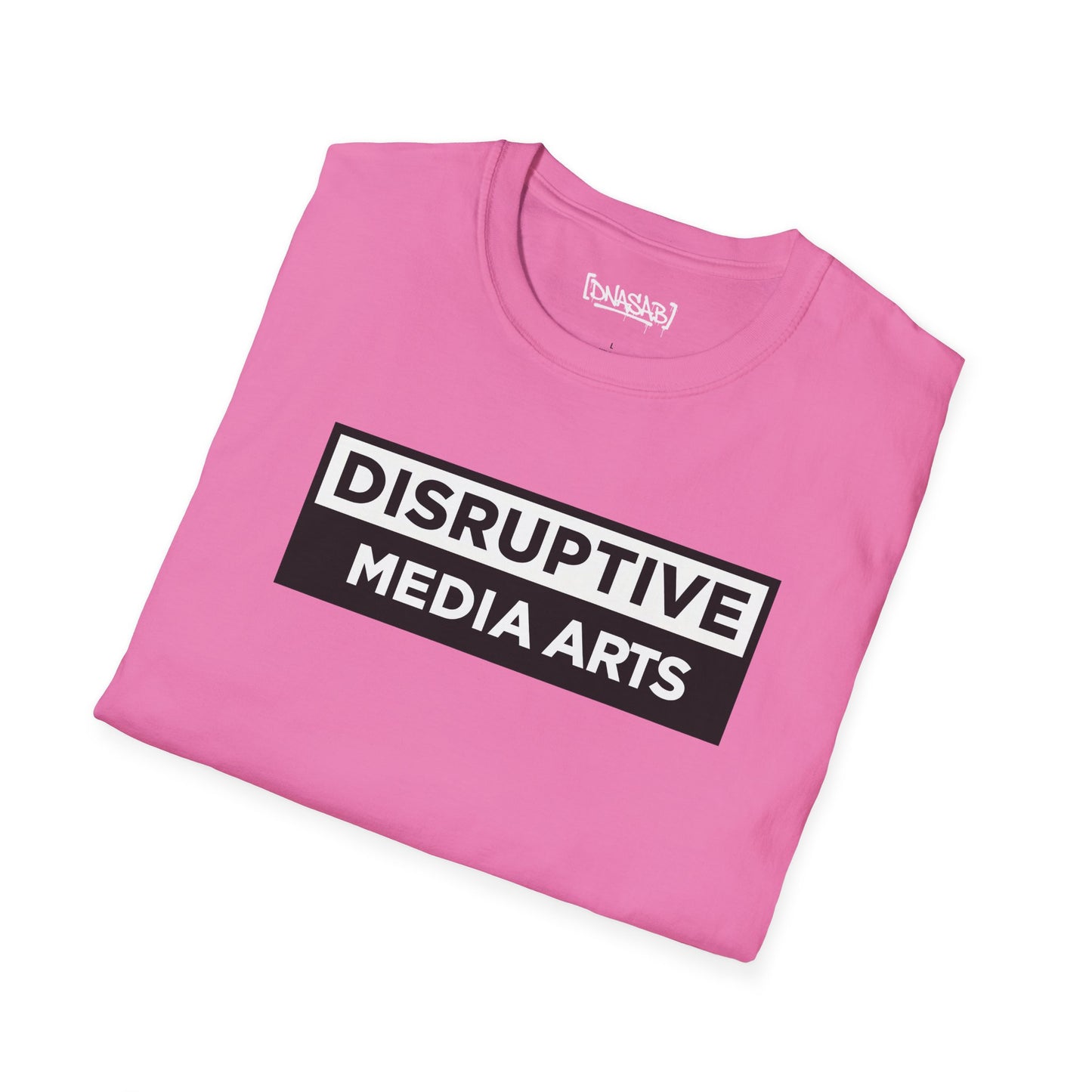 T-Shirt "Disruptive Media Arts" Logo Tee – Signal Gear Core Uniform [Front + Back Print]_Unisex Softstyle