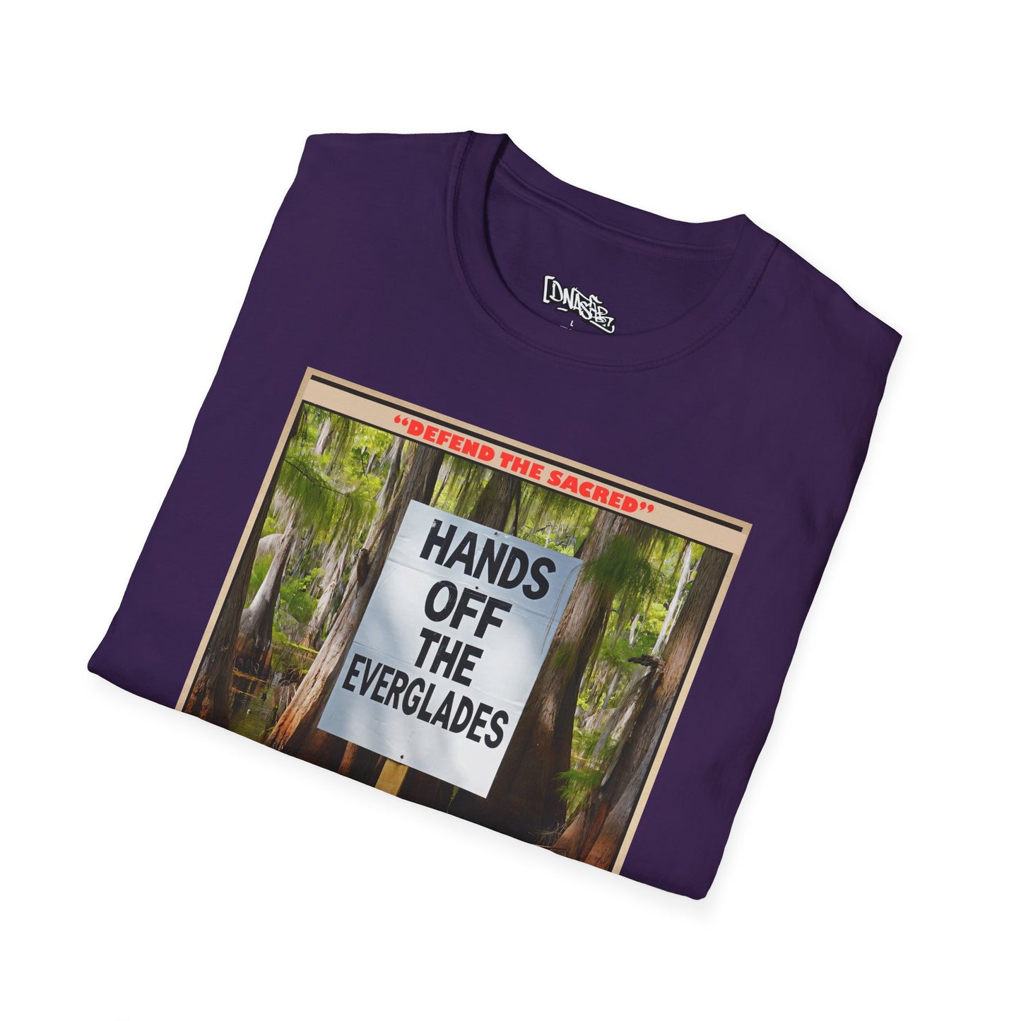 T-Shirt, Environmental Activism Tee - Hands Off the Everglades, Nature Lover Gift, Unisex Graphic T-shirt, Eco-Friendly Apparel, Sustainable Fashion