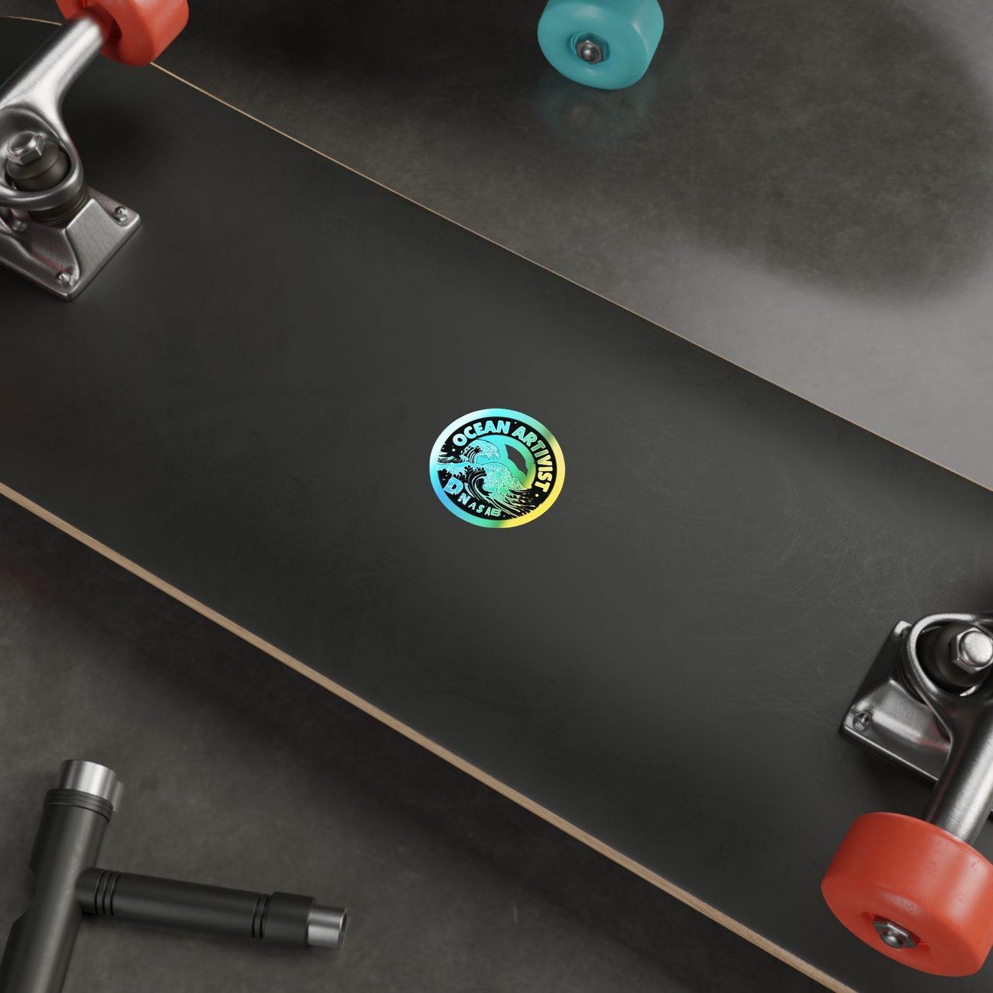 Ocean Artivist, Holographic Stickers for Surf, Skate, Gear [dNASAb] Ocean Artivist Sticker