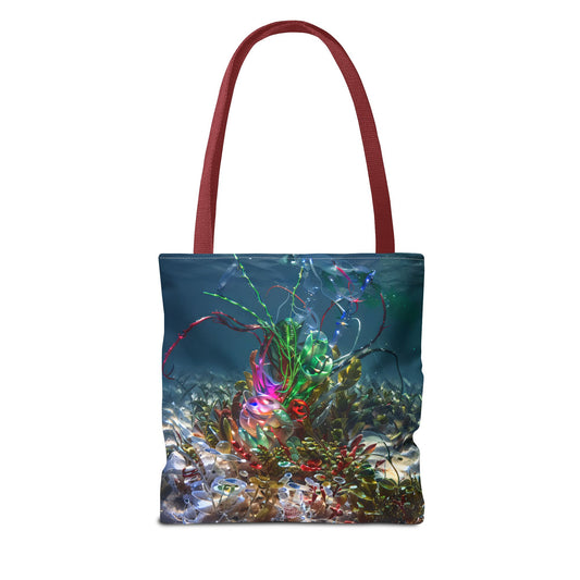 Vibrant Ocean-Inspired Tote Bag, Eco-Friendly Shopping Bag, Colorful Beach Tote, Art Tote, Perfect Gift for Ocean Lovers